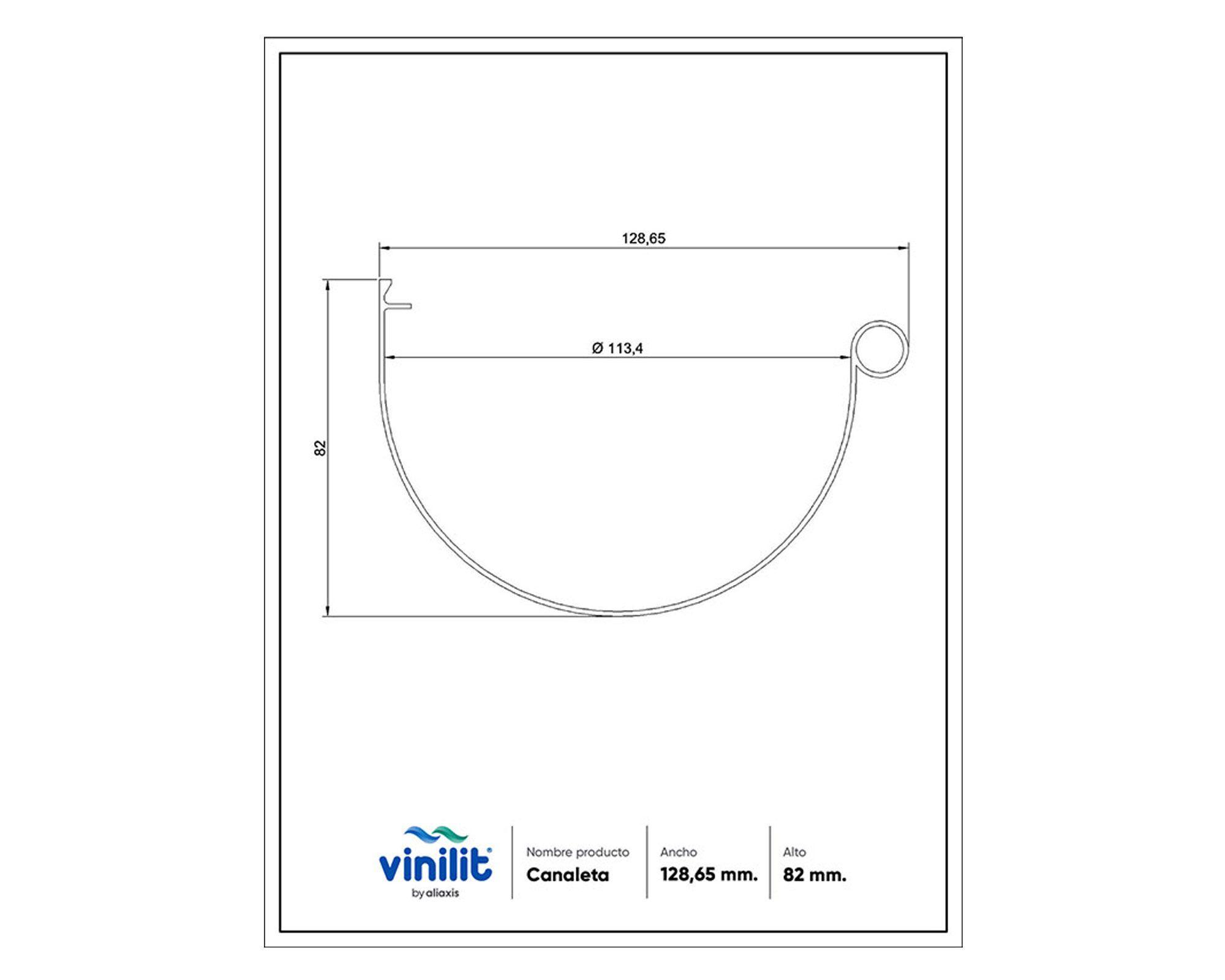 Canaleta 2 m blanco Vinilit-2