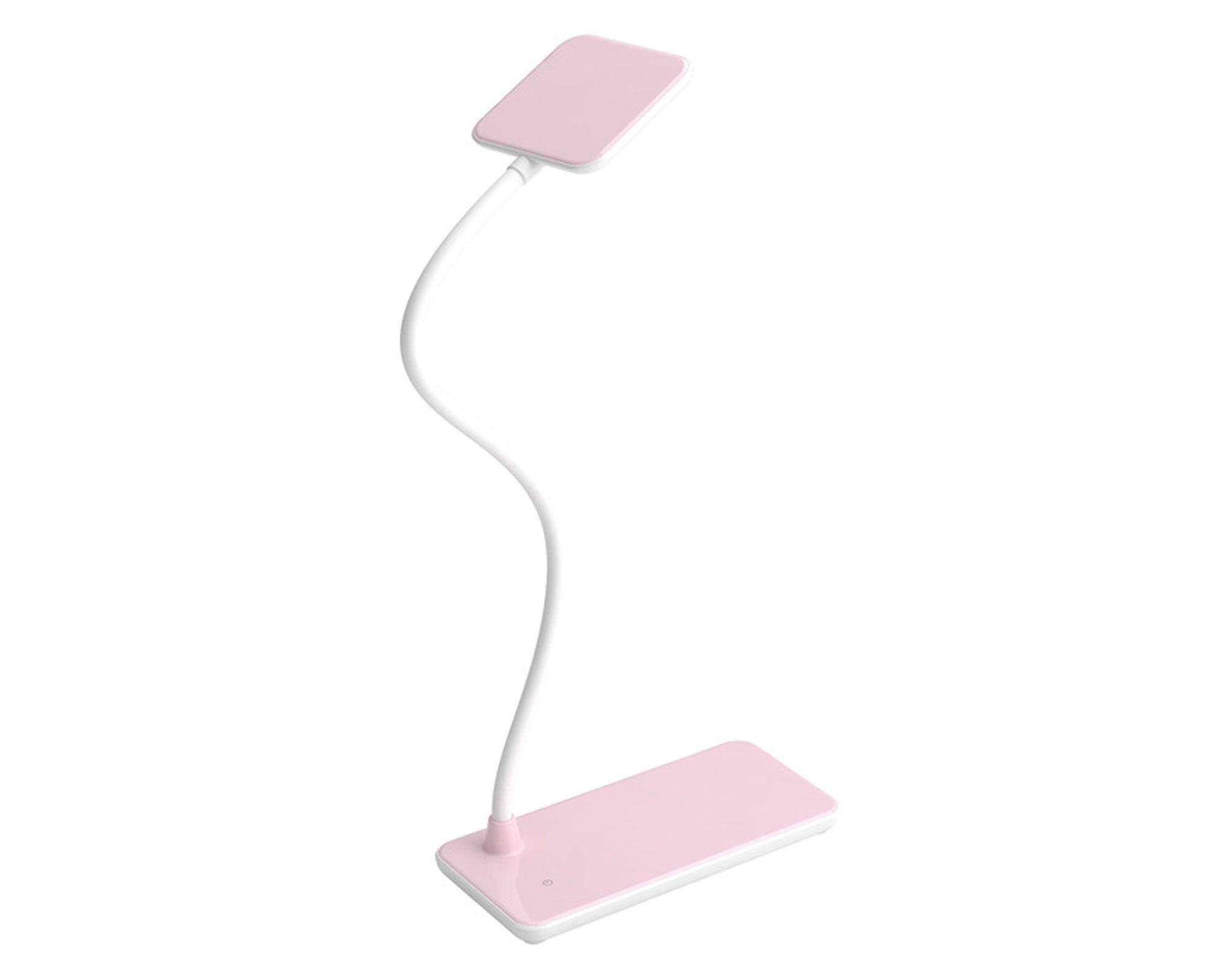 Lámpara escritorio LED Menfis rosa Abitare-0