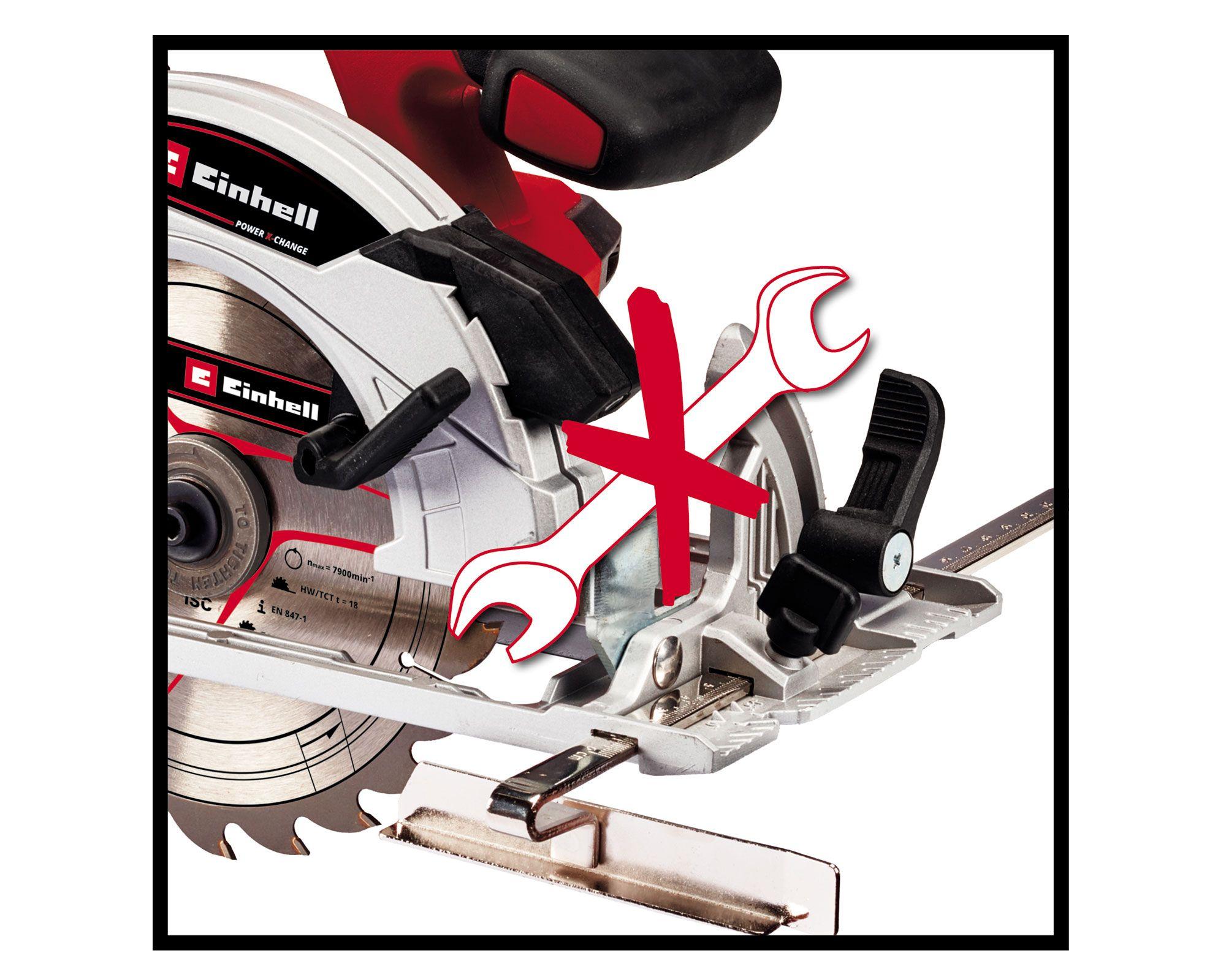Sierra circular inalámbrica TE-CS18/165-1 Li-Solo Einhell-1