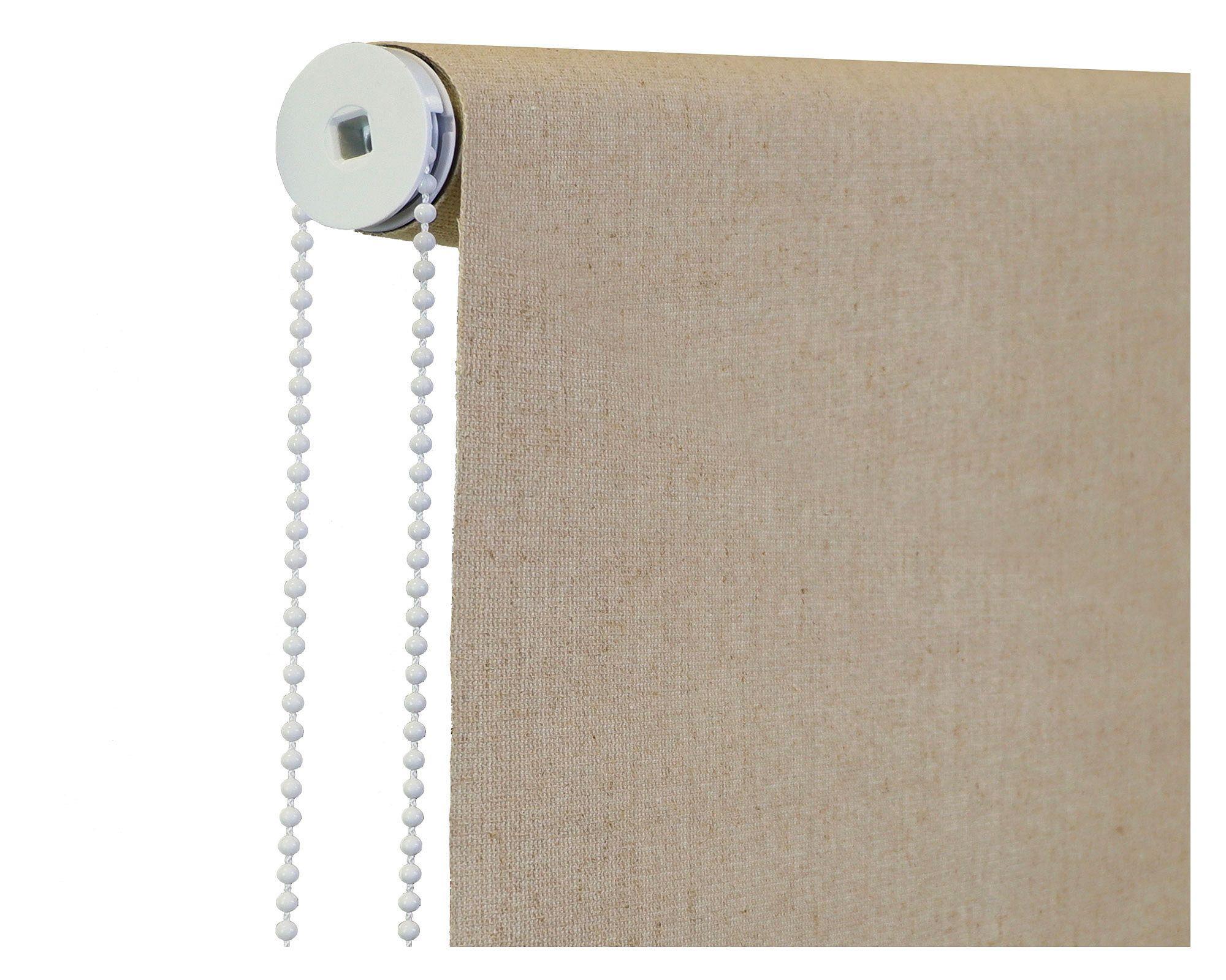 Cortina roller blackout Cotidiana Textura beige 160x250 cm-1