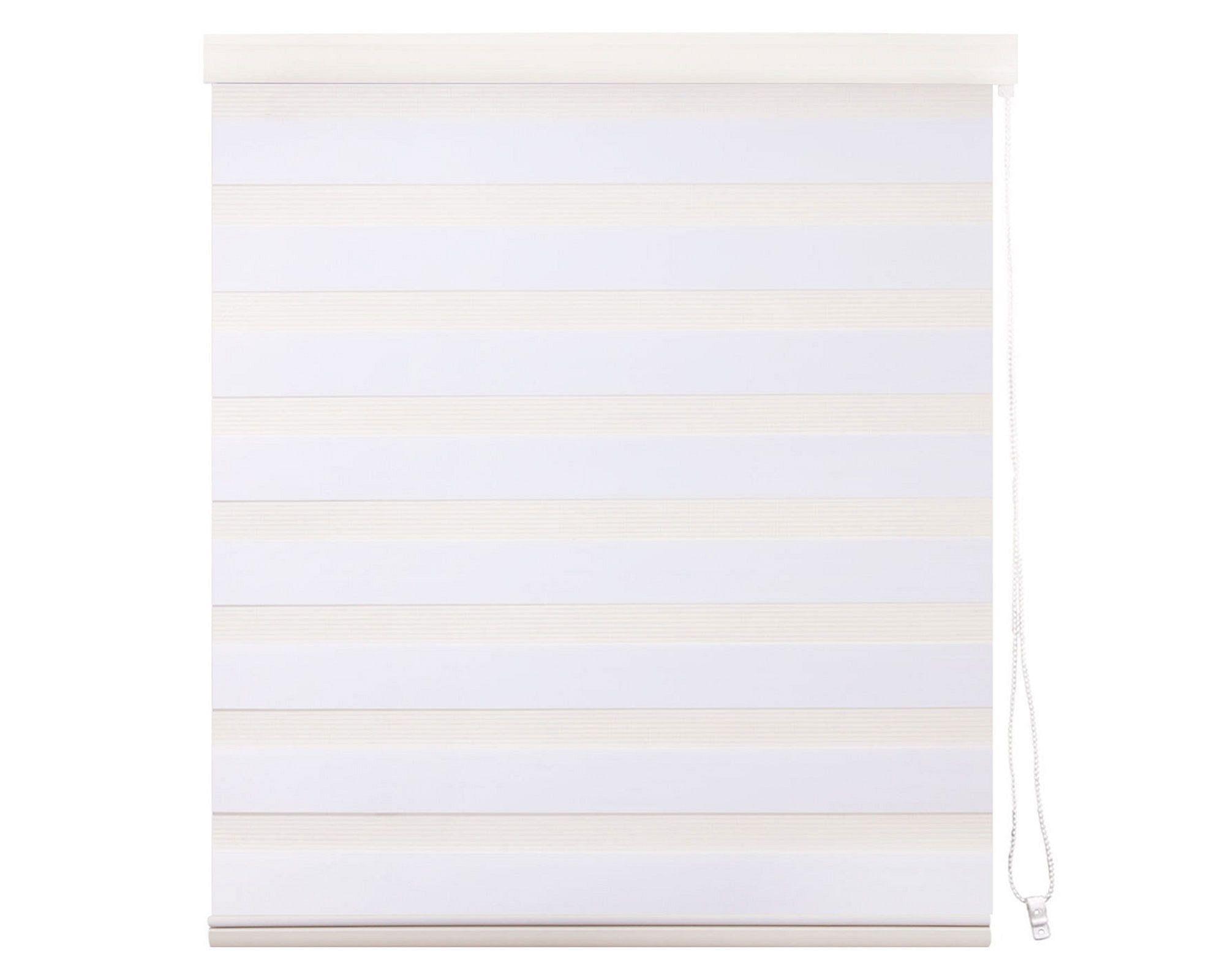 Cortina roller zebra 220x250 cm blanco Cotidiana-0