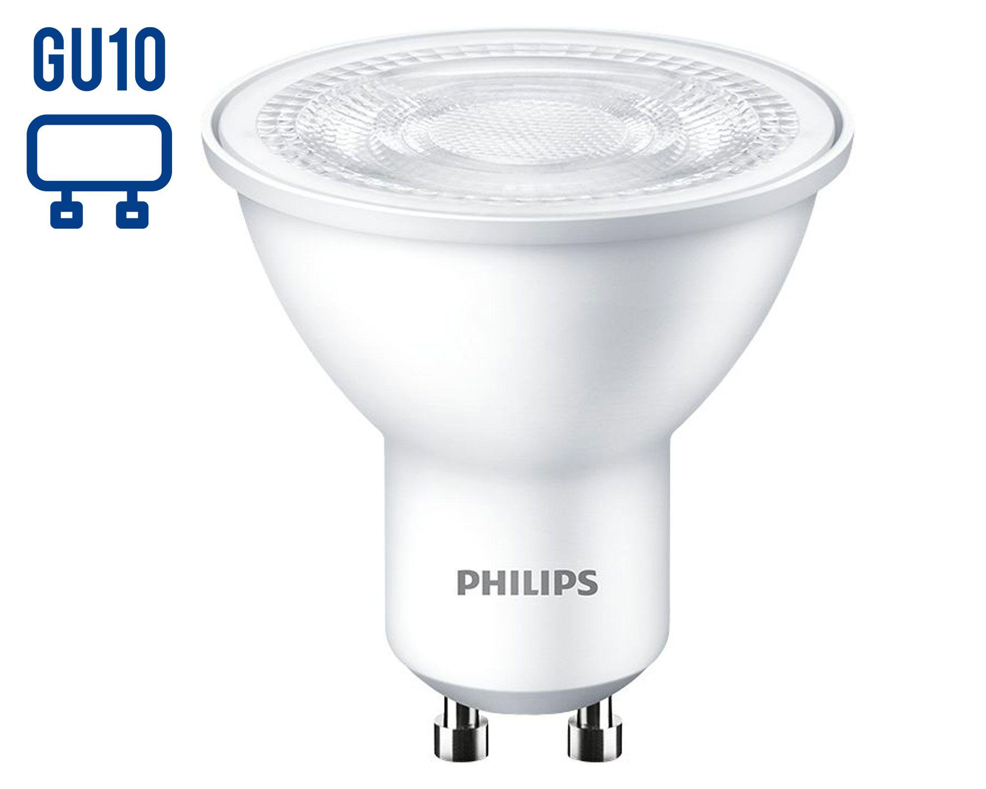 Ampolleta LED 3,8W GU10 luz cálida Essential Philips-0