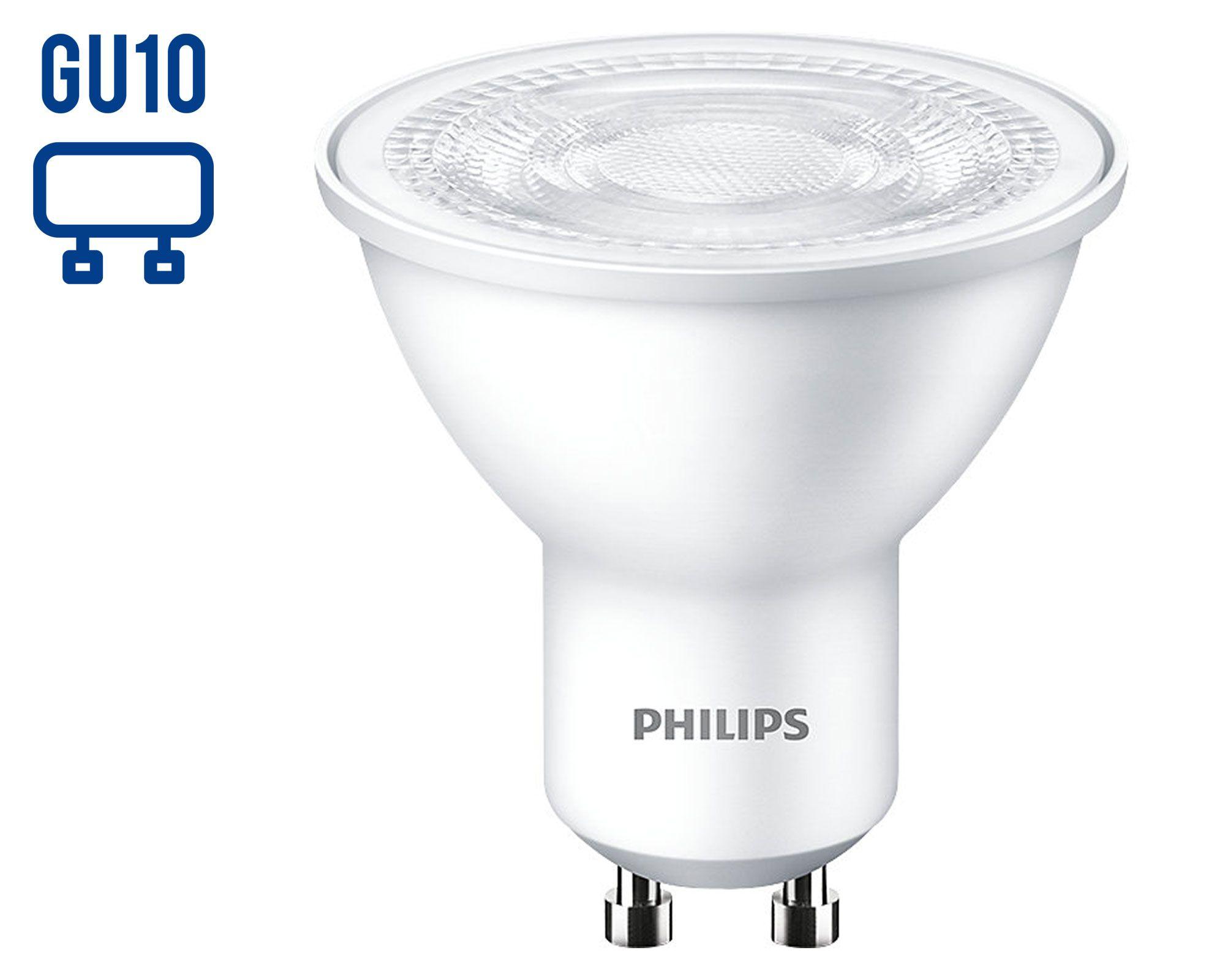 Ampolleta LED 3.8W GU10 luz fría Philips.-0