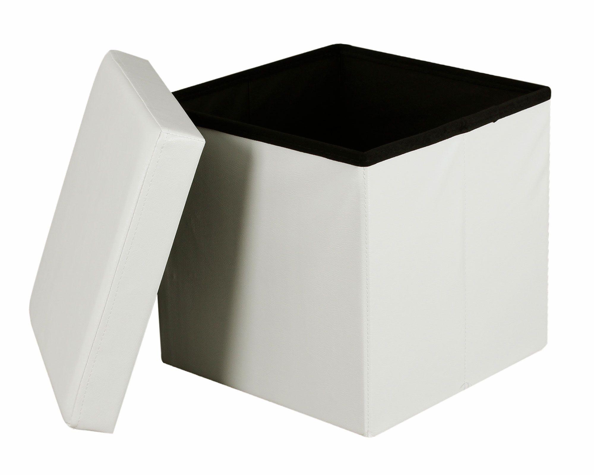 Pouf plegable blanco 2.0 M+Design-2