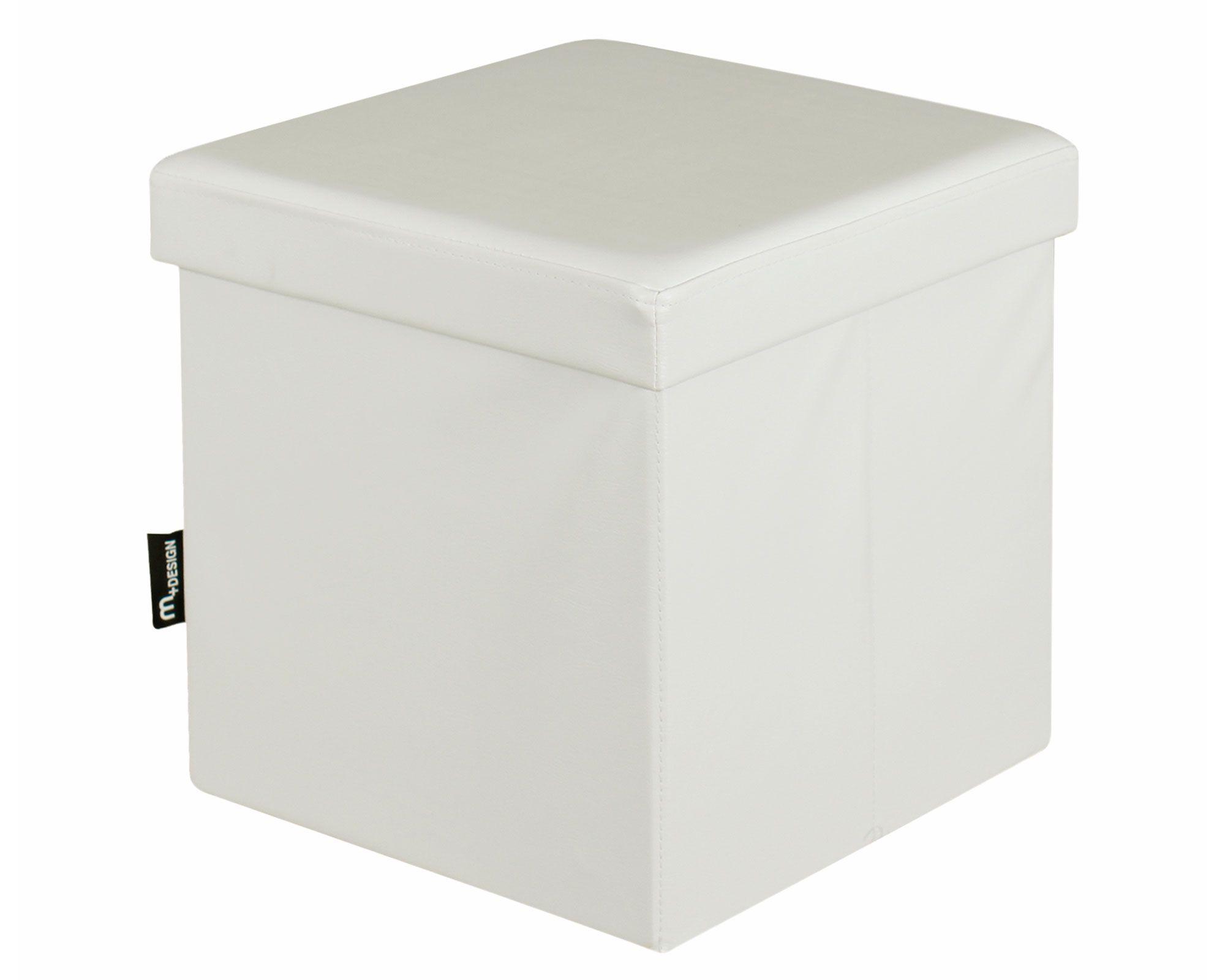 Pouf plegable blanco 2.0 M+Design-0
