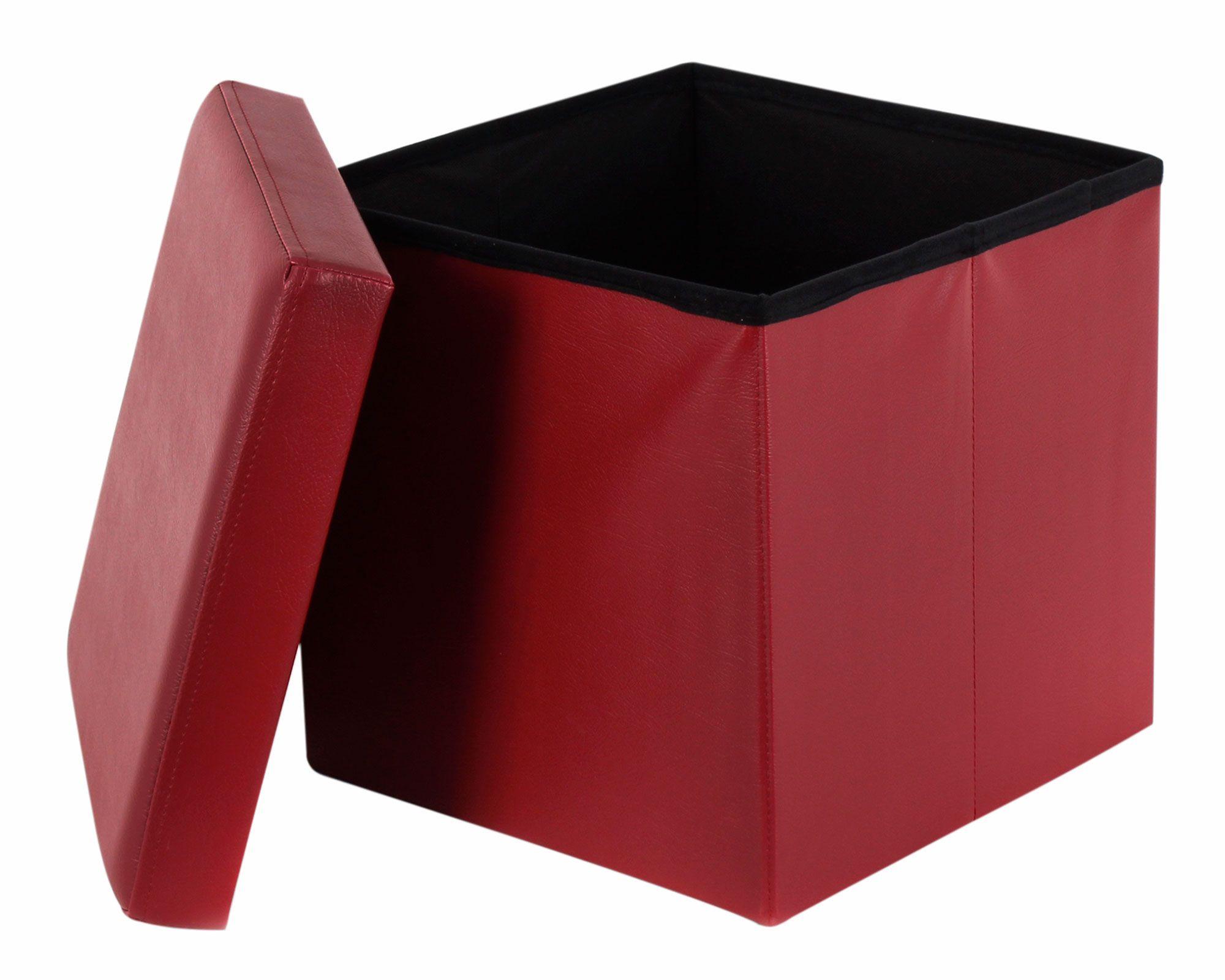 Pouf plegable rojo 2.0 M+Design-2