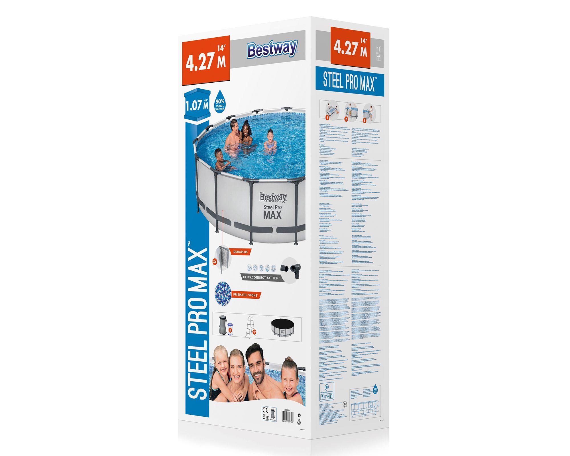 Piscina estructural 13030 litros 427x427x107 cm Bestway-6