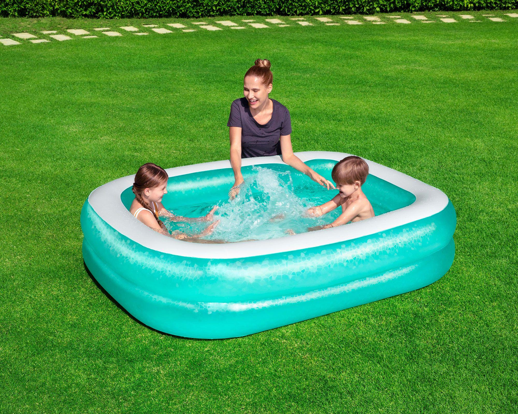 Piscina inflable 2,01 m 450 litros celeste Bestway-6