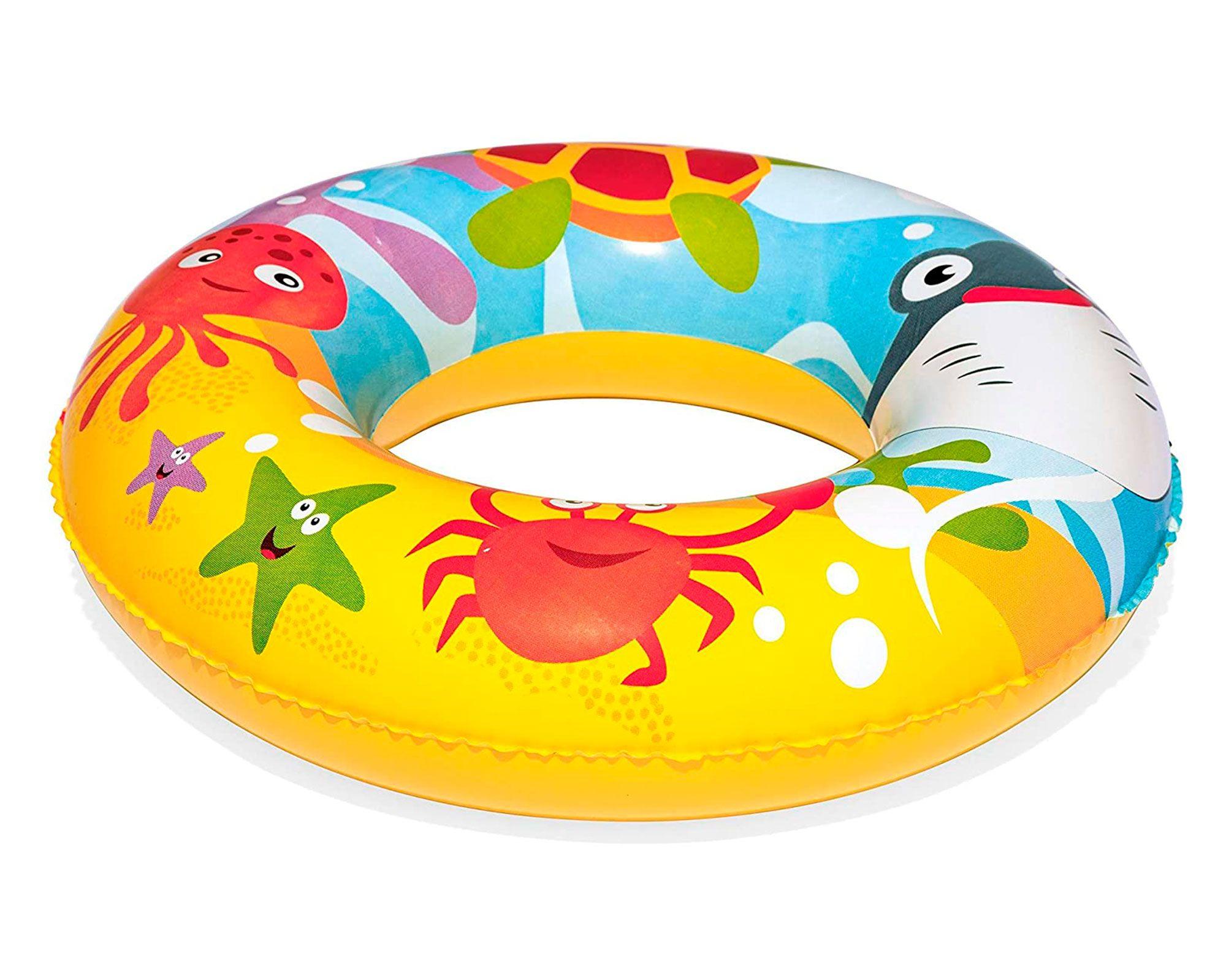 Piscina inflable 1,20 m 137 litros + flotador + pelota inflable Bestway-2