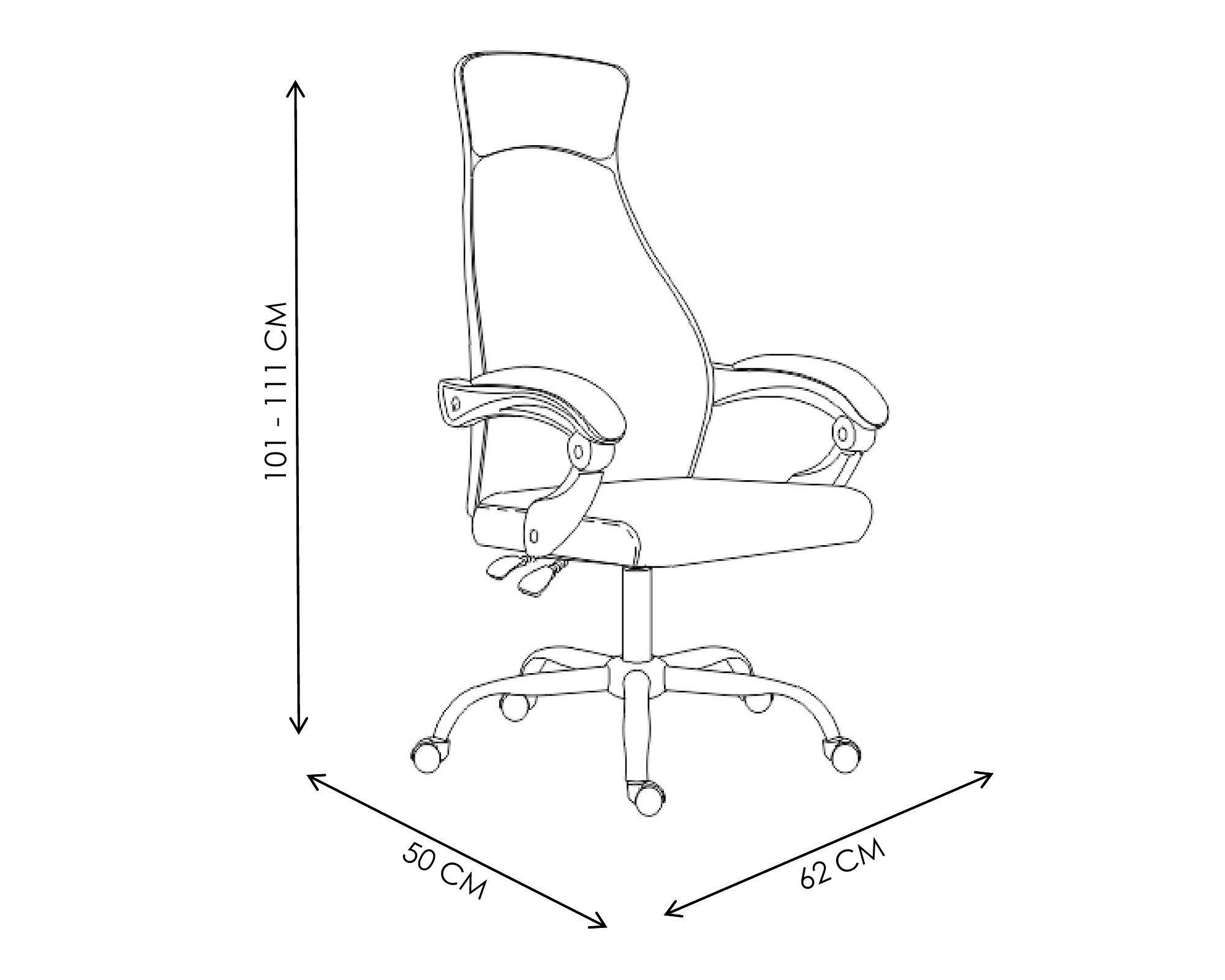 Silla de escritorio ejecutiva negro M+Design-5