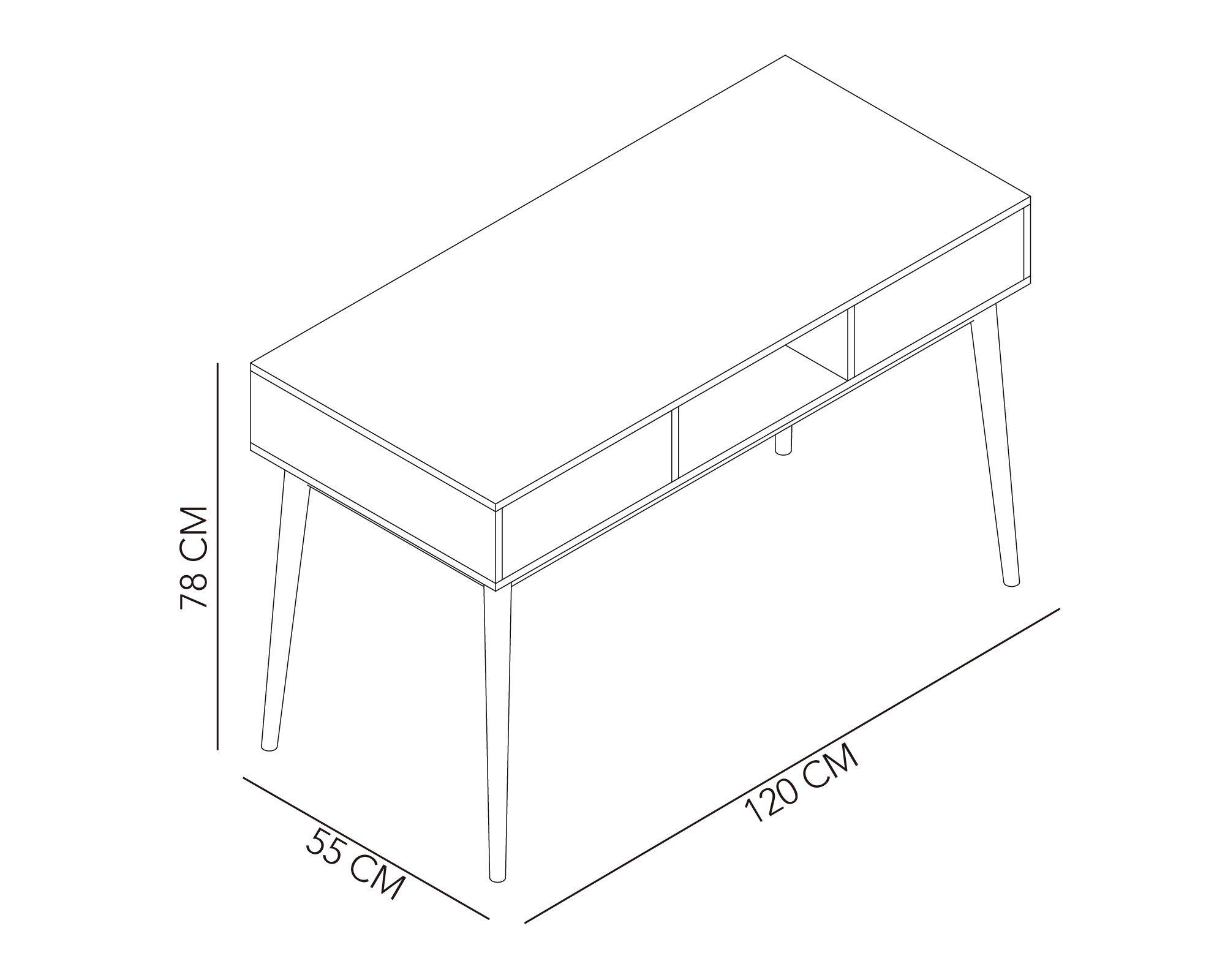 Escritorio Flor blanco/natural M+Design-4