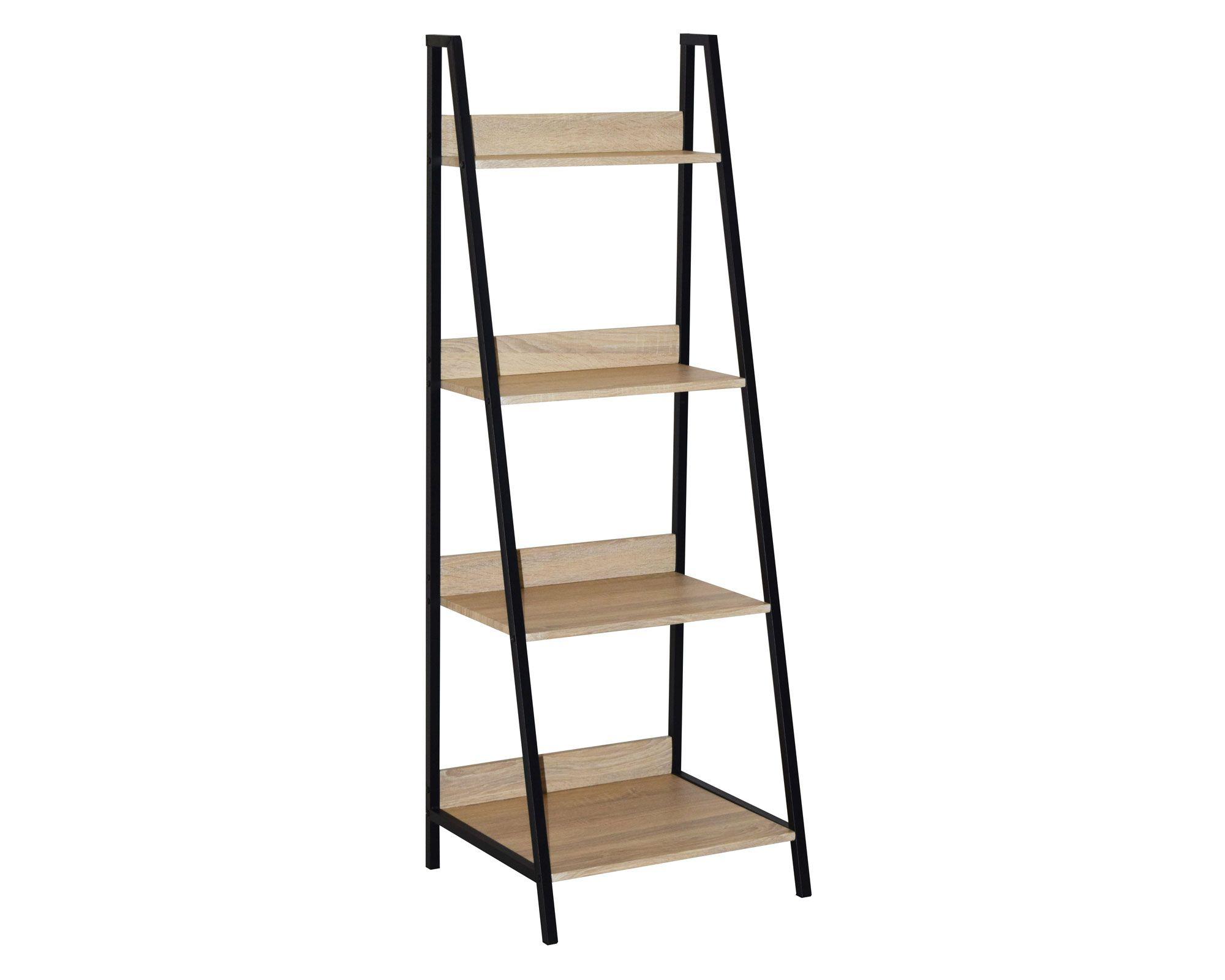 Repisa 4 niveles natural/negro M+Design-1