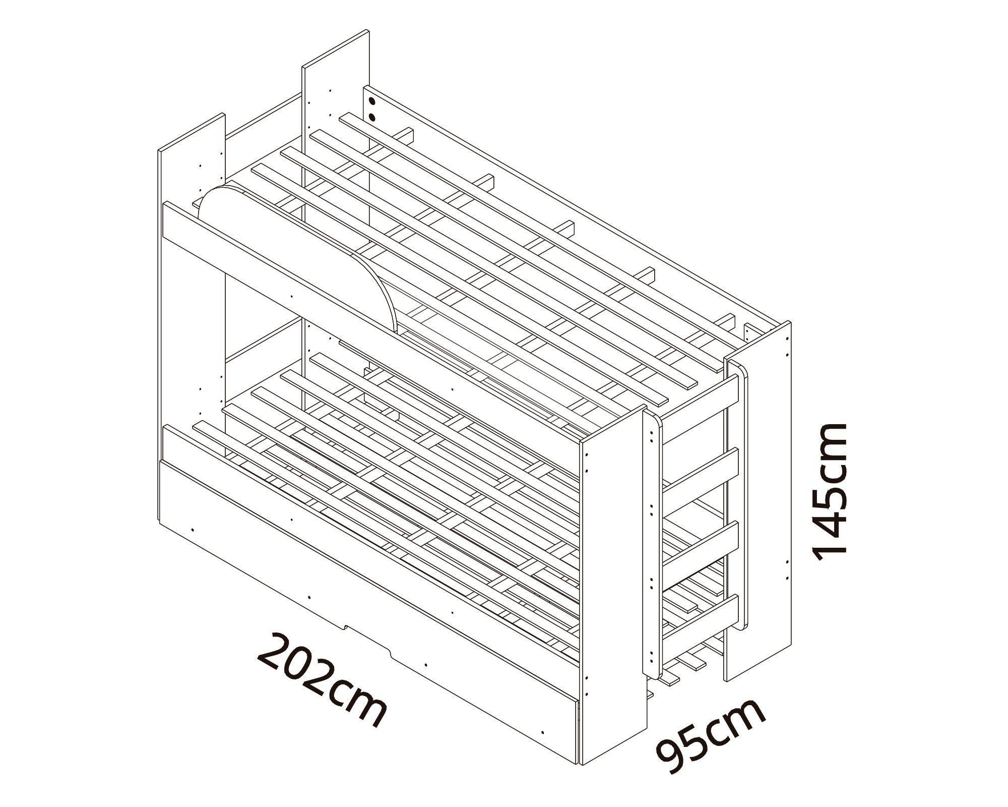 Camarote + cama auxiliar blanco M+Design-8