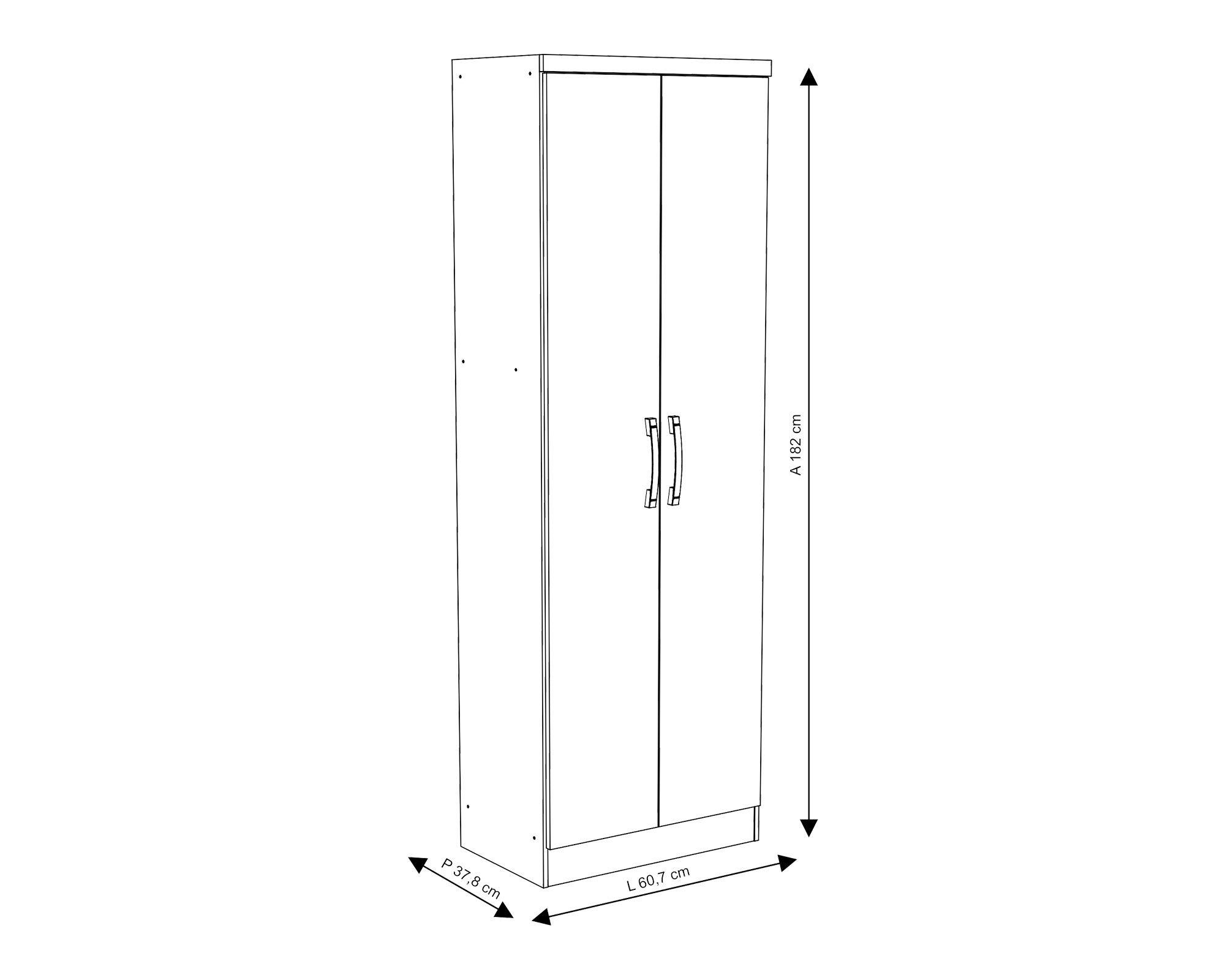 Clóset 2 puertas leño M+Design-4