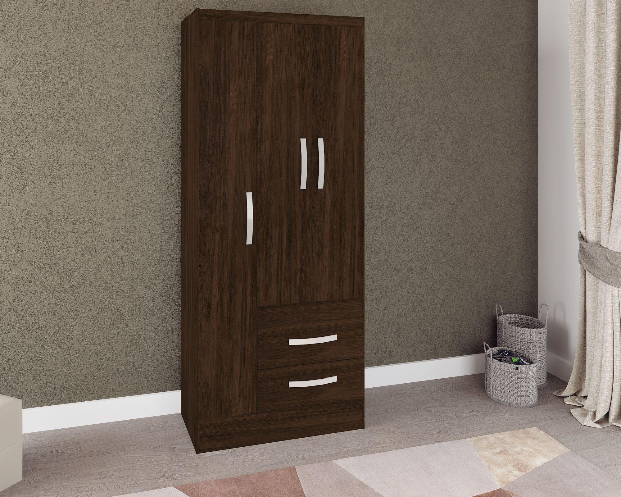 Clóset 3 puertas 2 cajones tabaco M+Design-3