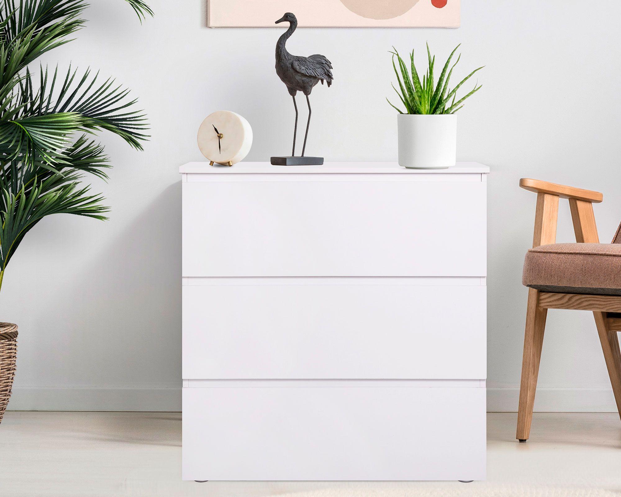 Cómoda 3 cajones Mallorca blanco M+Design-3