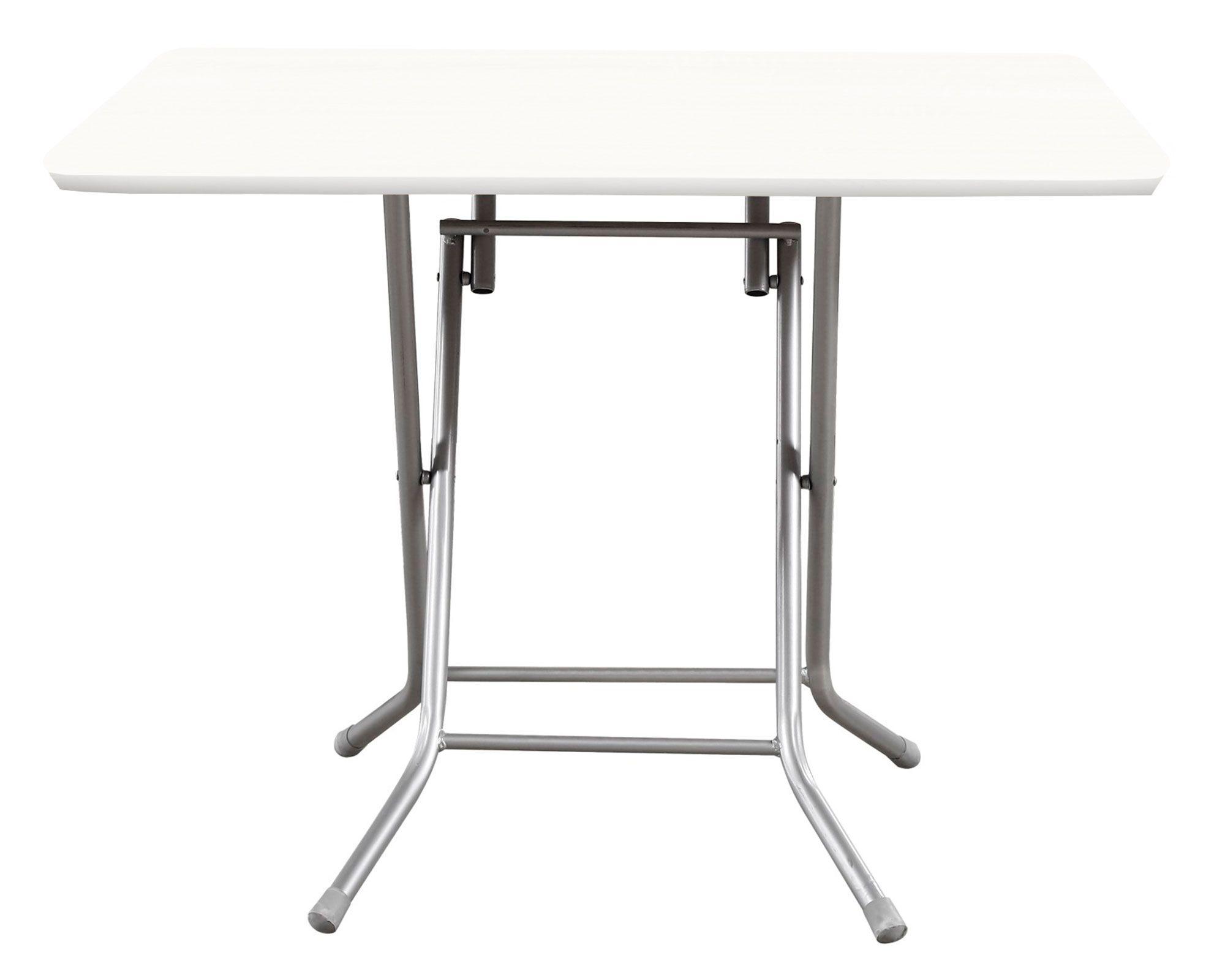 Mesa plegable cuadrada blanco M+Design-1
