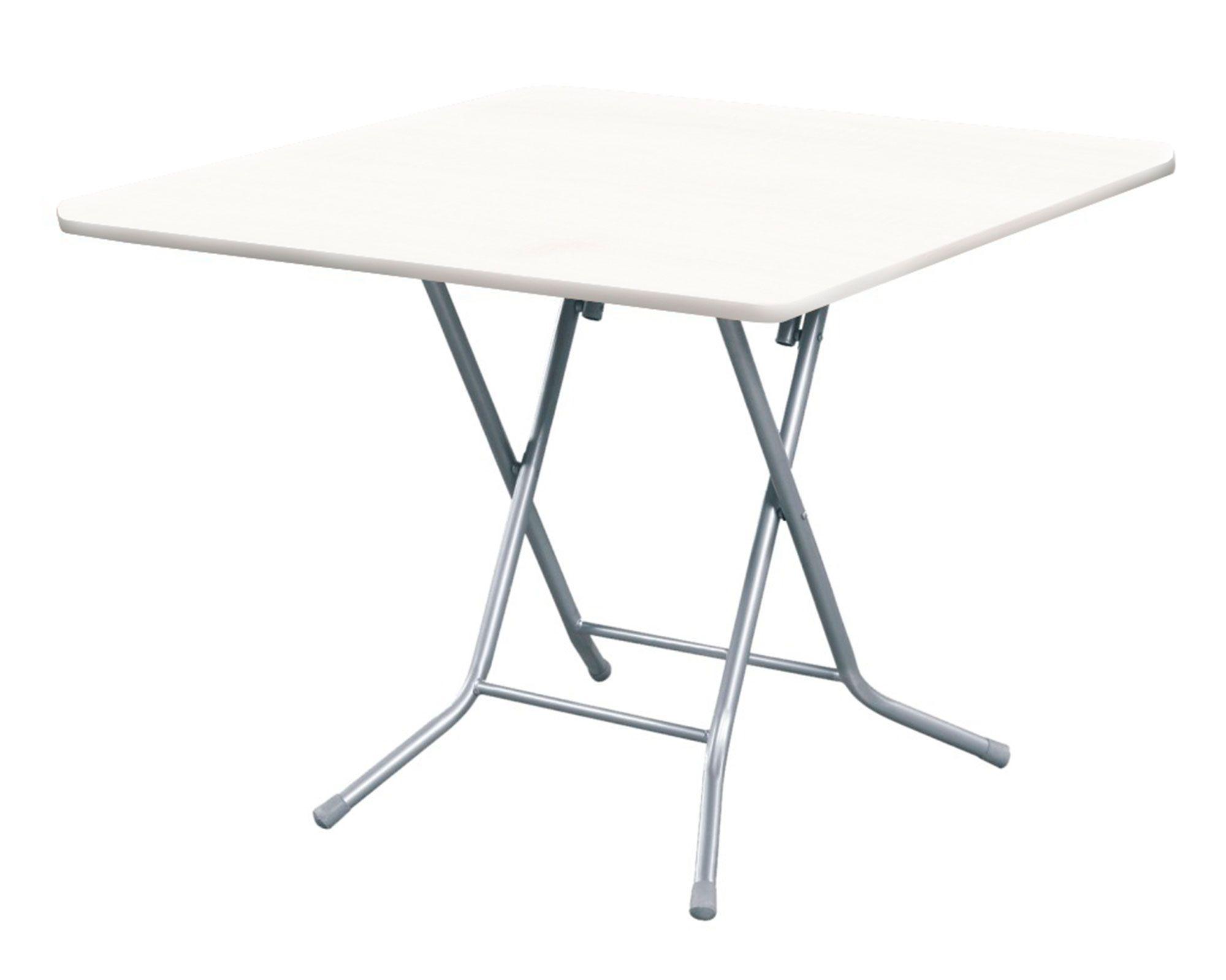 Mesa plegable cuadrada blanco M+Design-0