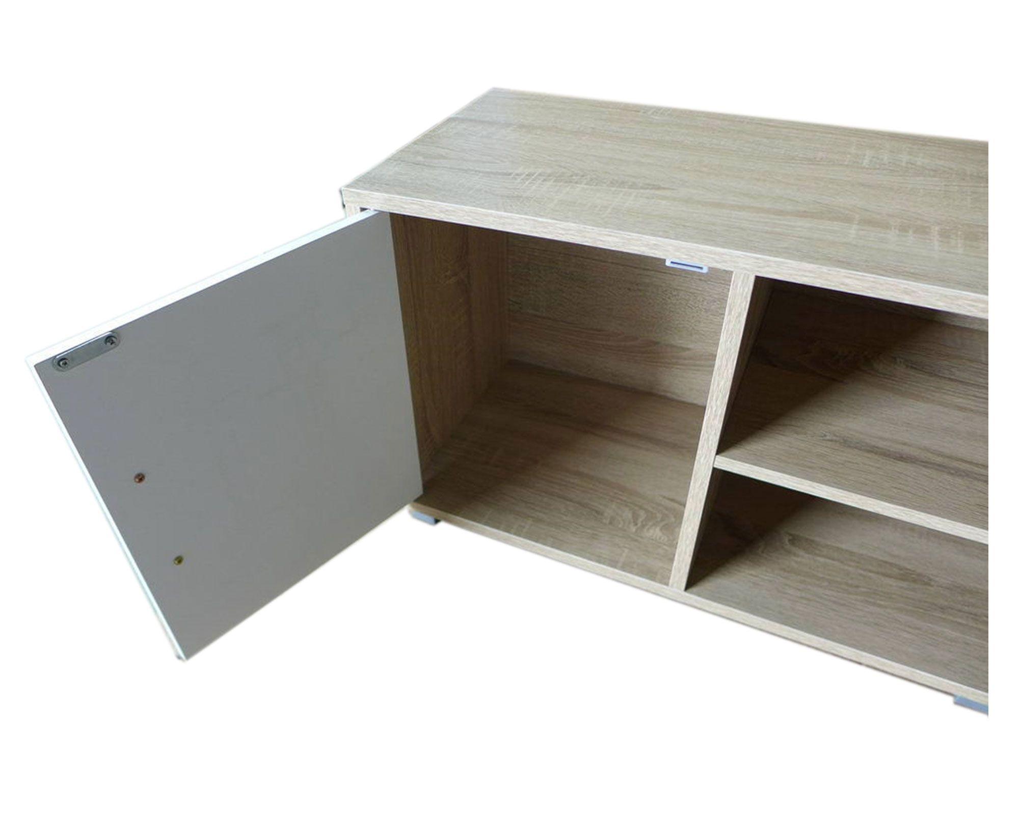 Rack TV Benitto natural/blanco M+Design-5