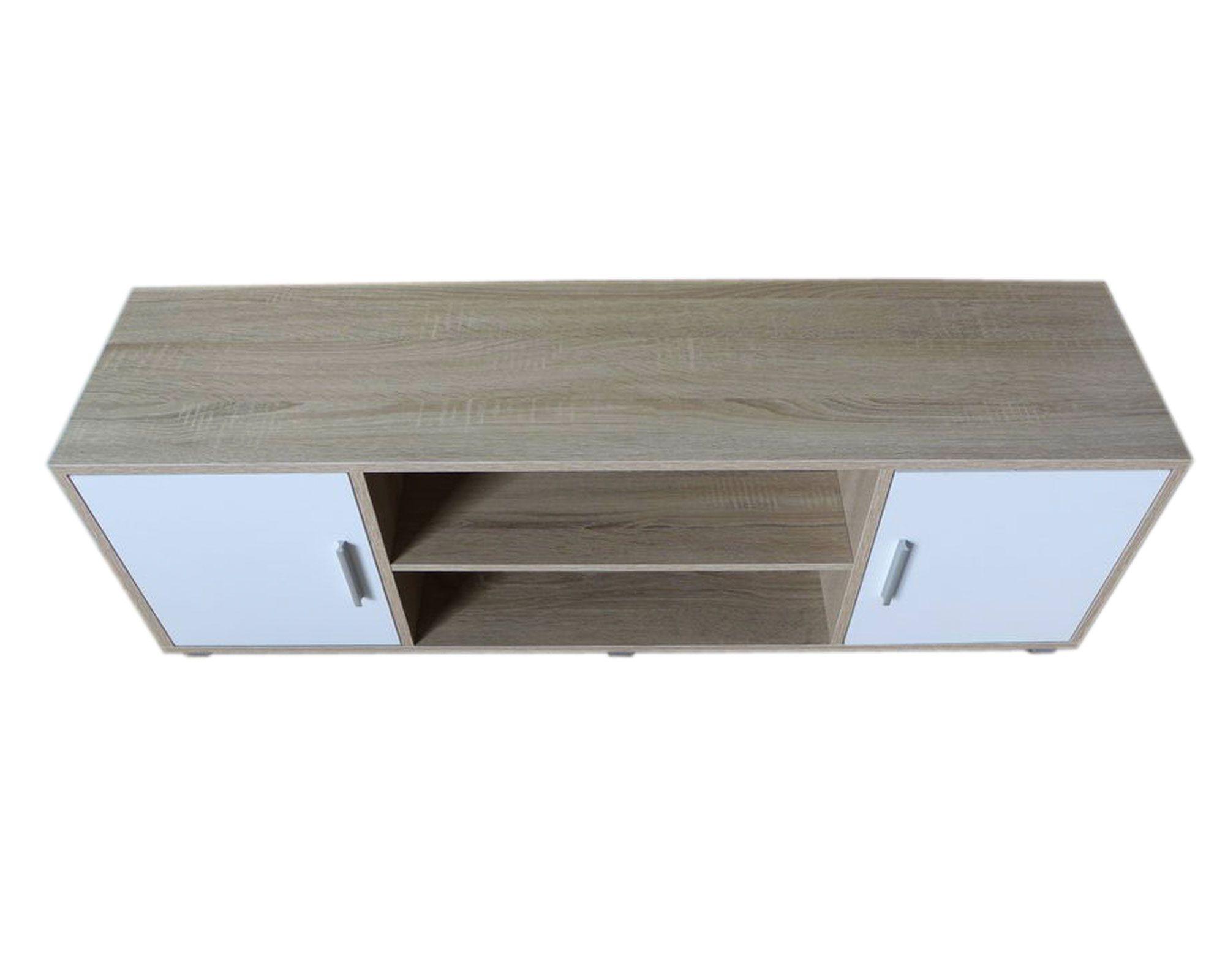 Rack TV Benitto natural/blanco M+Design-1