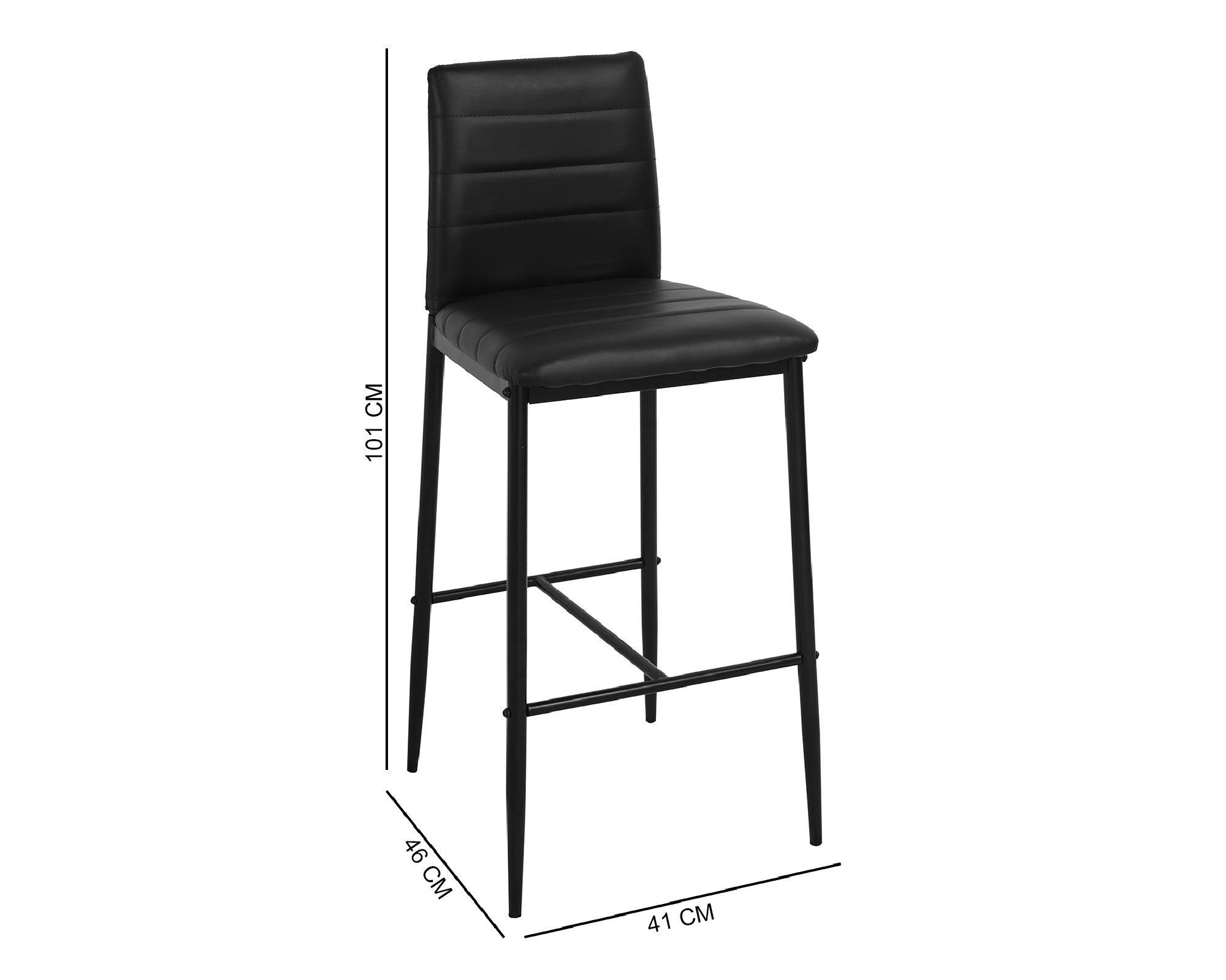 Silla bar Eiro negro M+Design-2