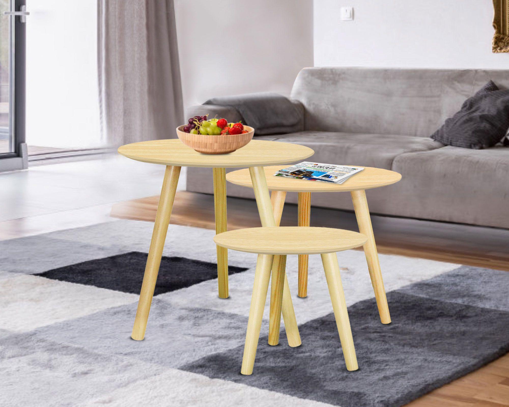 Mesa Grape natural 3 piezas M+Design-3