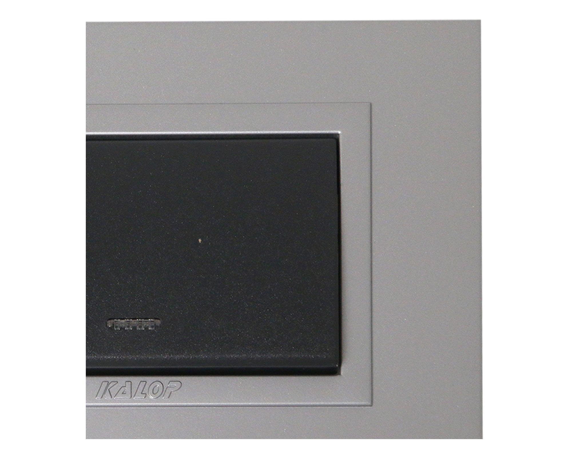 Placa armada interruptor simple 9/12 Kalop-2