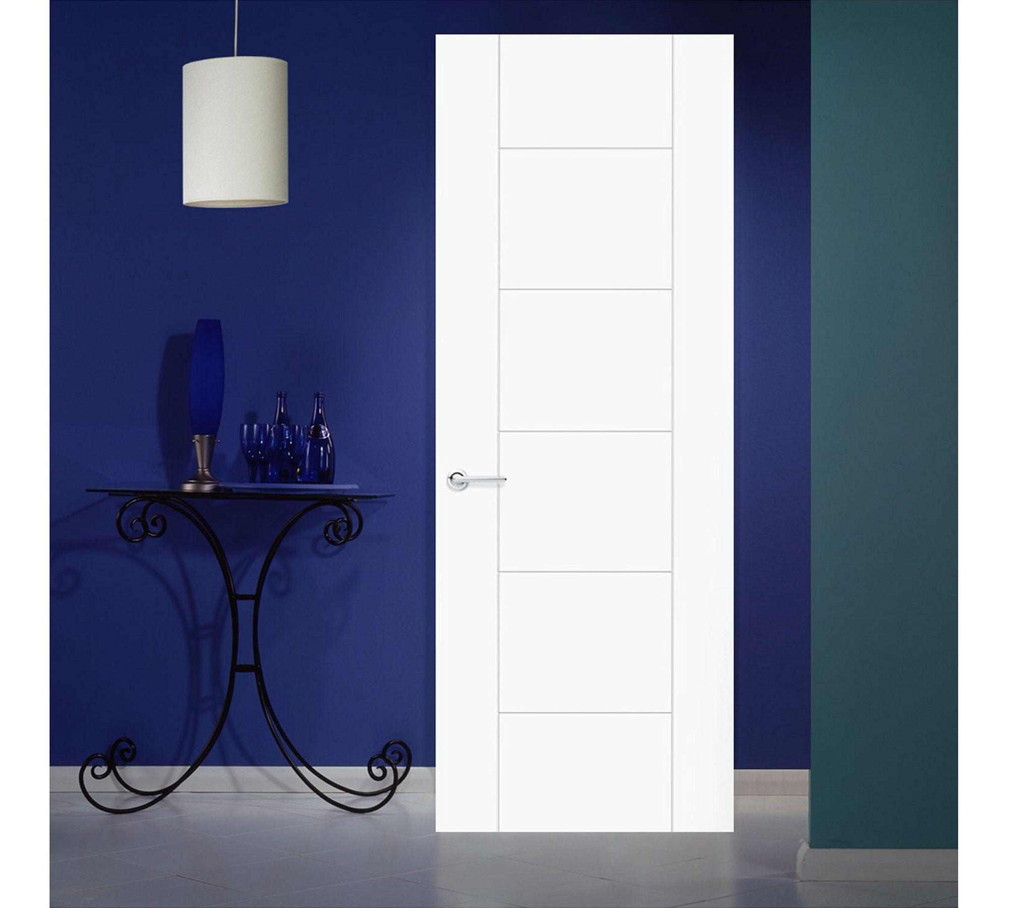 Puerta Interior Amparo 60x200 cm con perforación Masonite-0