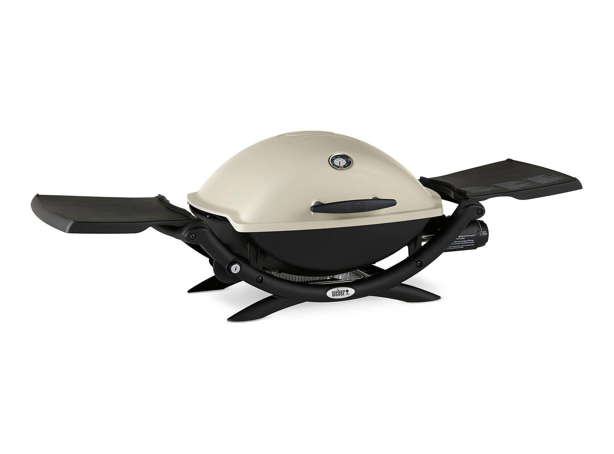 Parrilla a gas 1 quemador Q2200 blanco + carro base Weber-2
