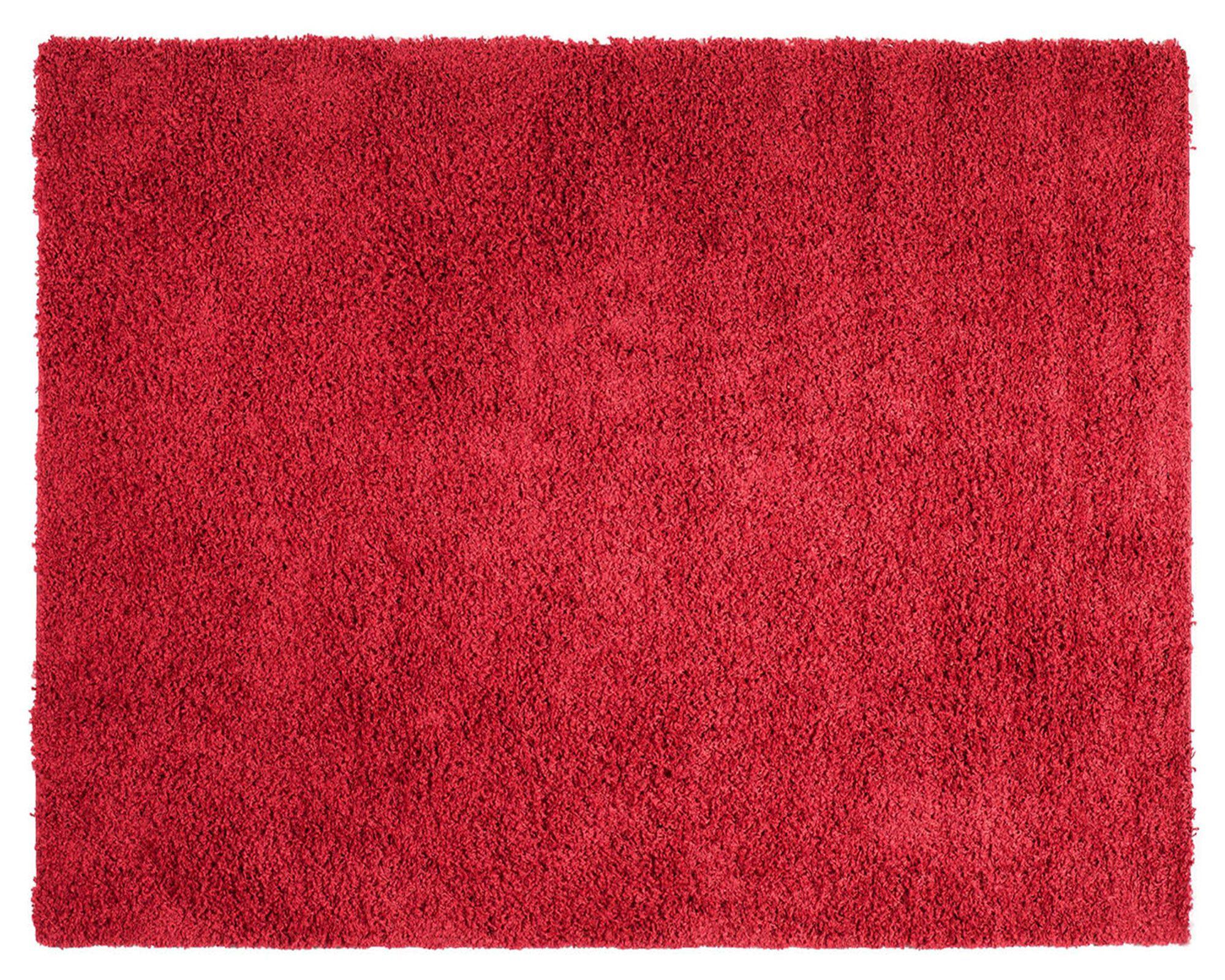 Alfombra shaggy 50x90 cm rojo Dib-0