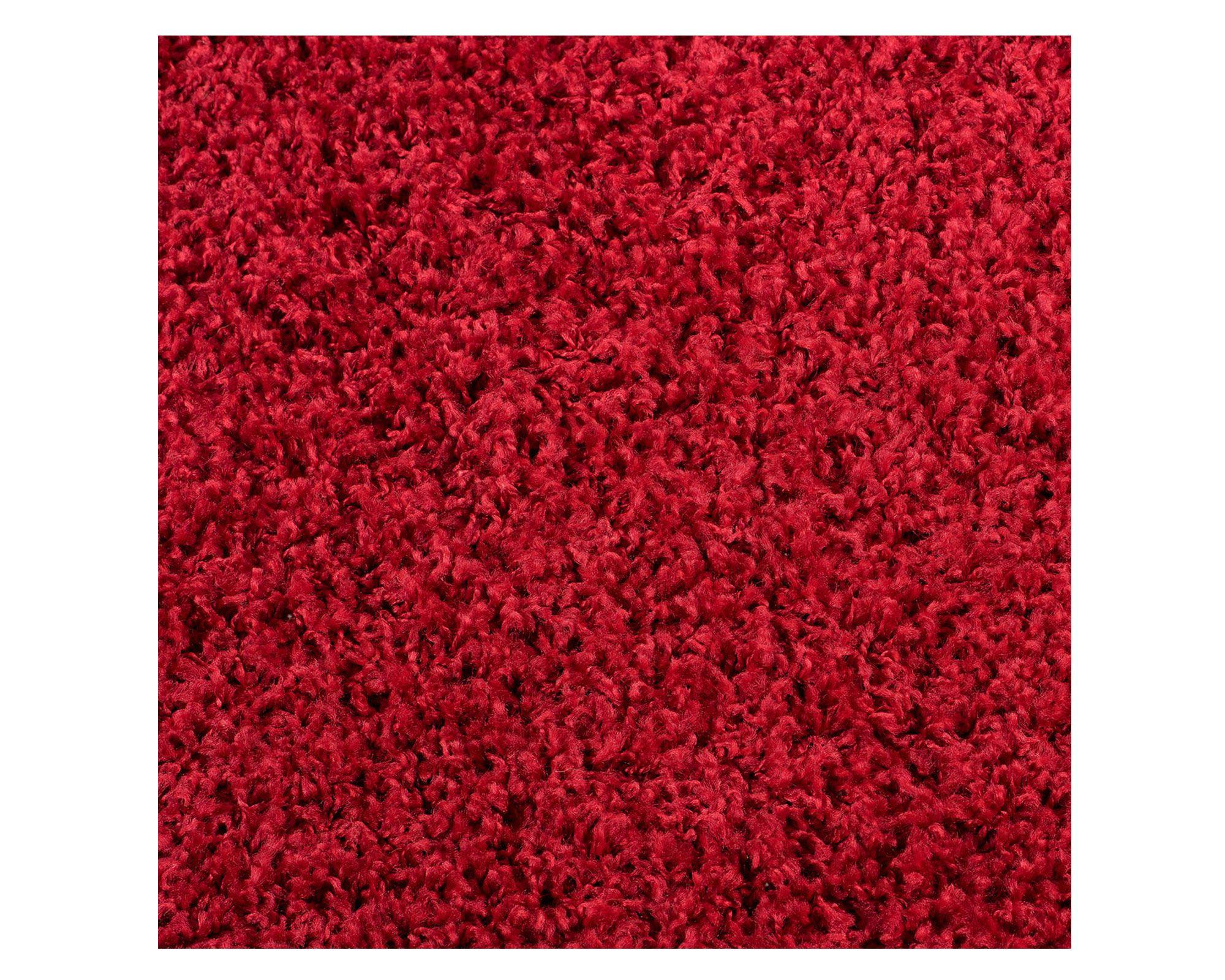 Alfombra shaggy 50x90 cm rojo Dib-1