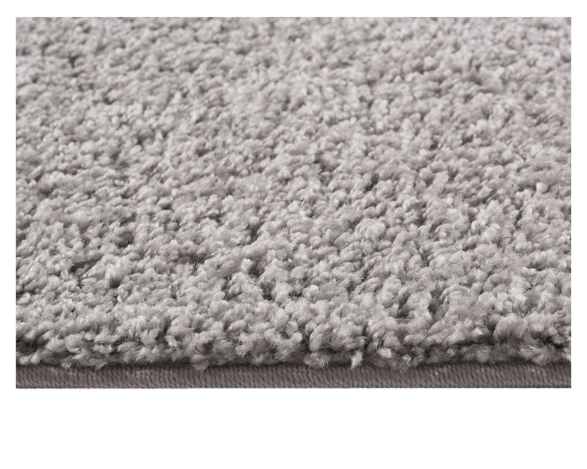 Alfombra shaggy 50x90 cm gris Dib-3