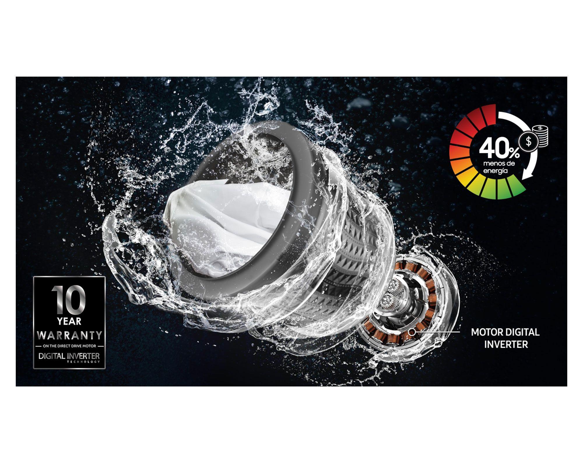 Lavadora carga superior 15 kg WA15T5260BW/ZS Samsung-9