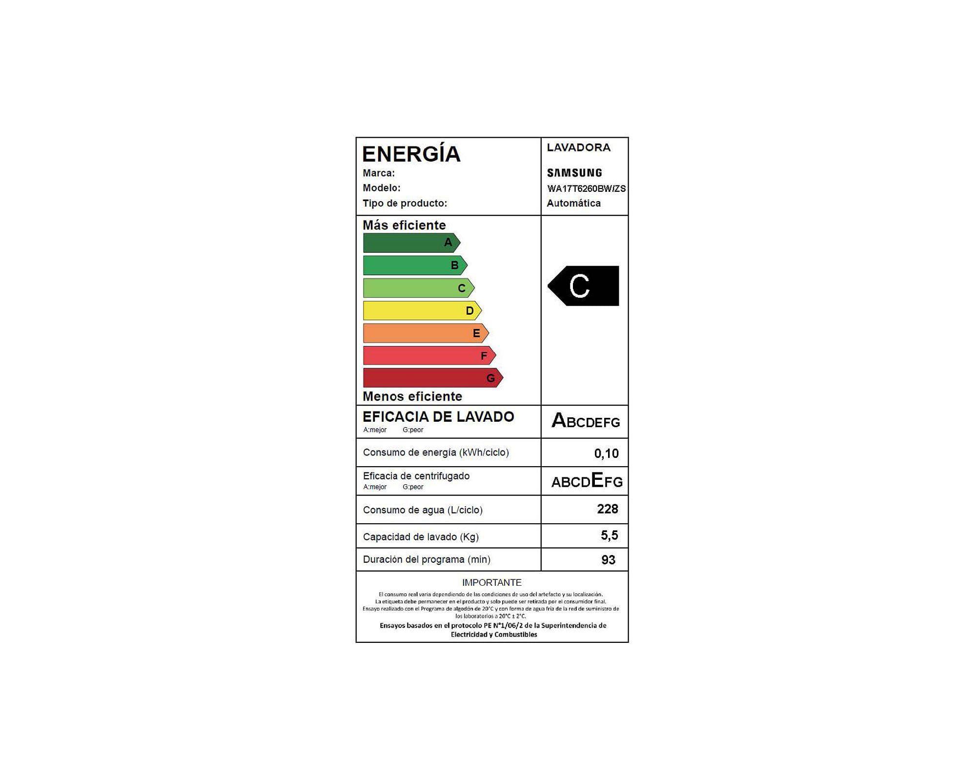 Lavadora carga superior 17 kg WA17T6260BW/ZS Samsung-26