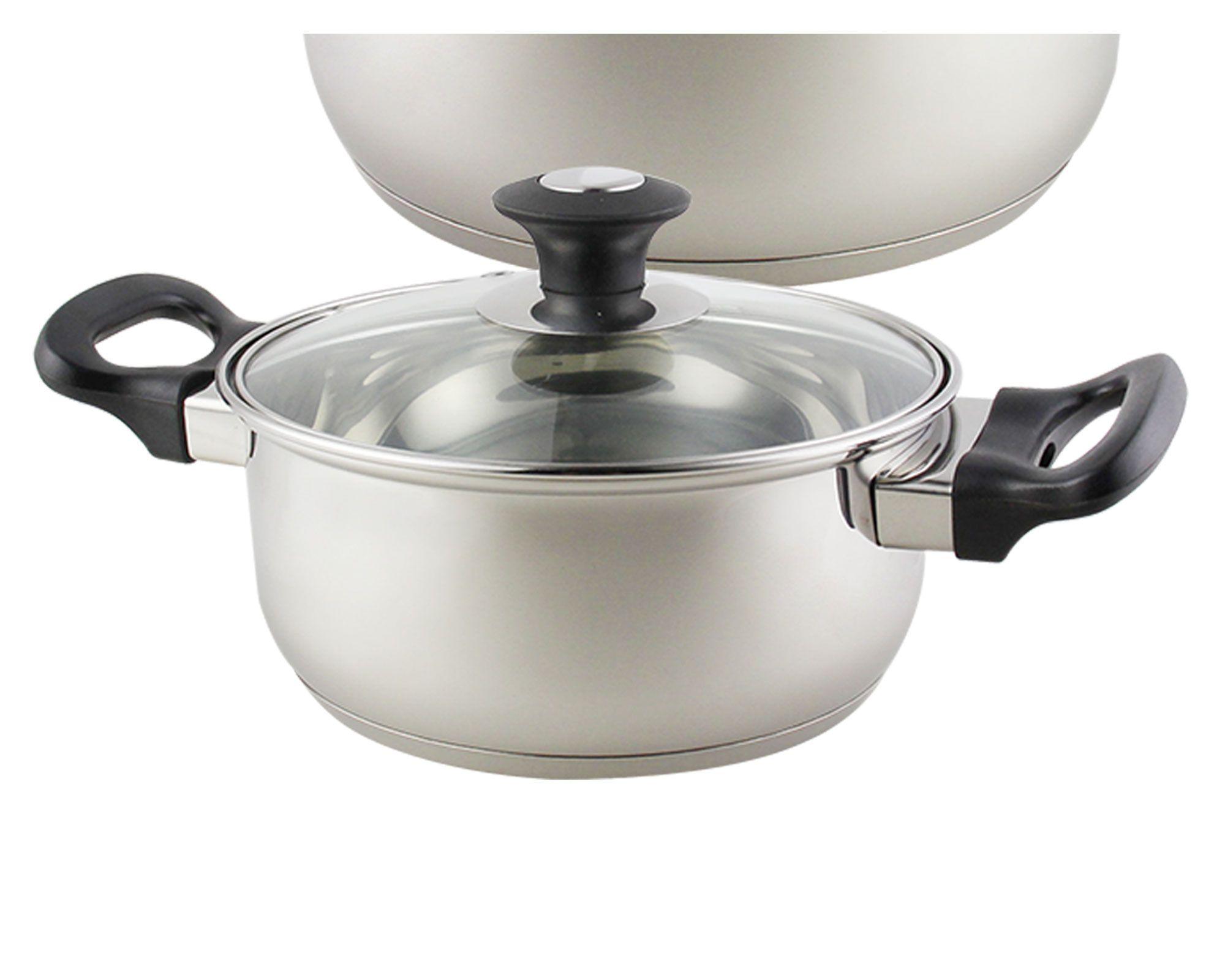 Batería cocina inox 7 piezas Cotidiana-1