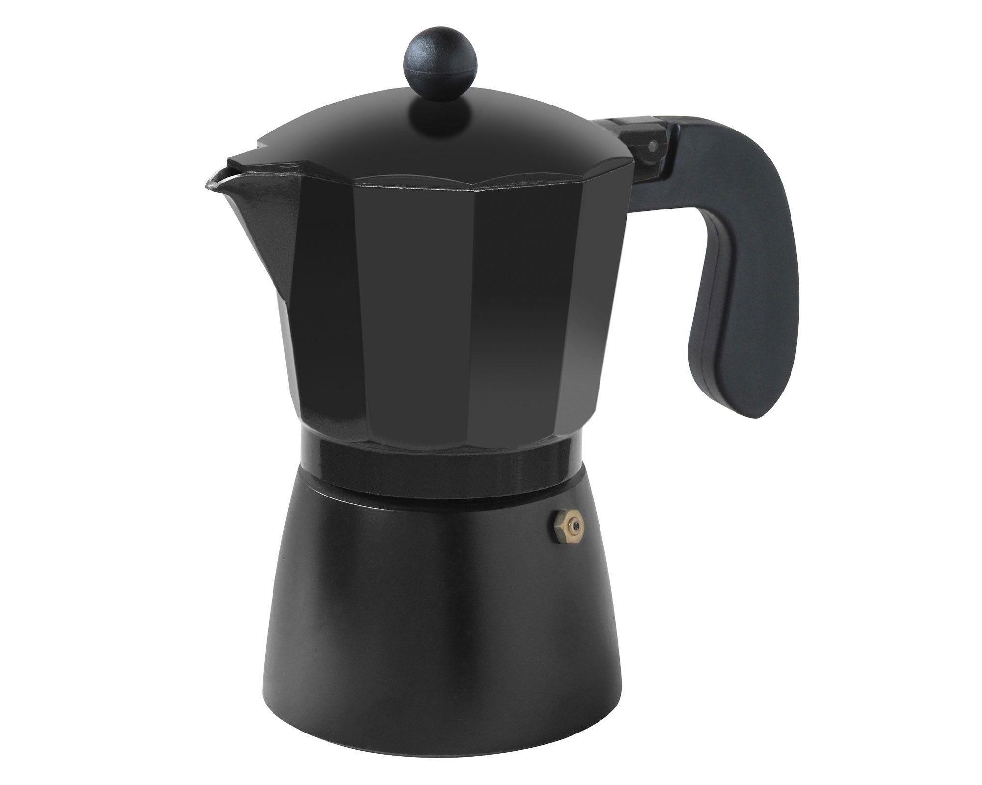 Cafetera 300 ml Italiana negro Cotidiana-0