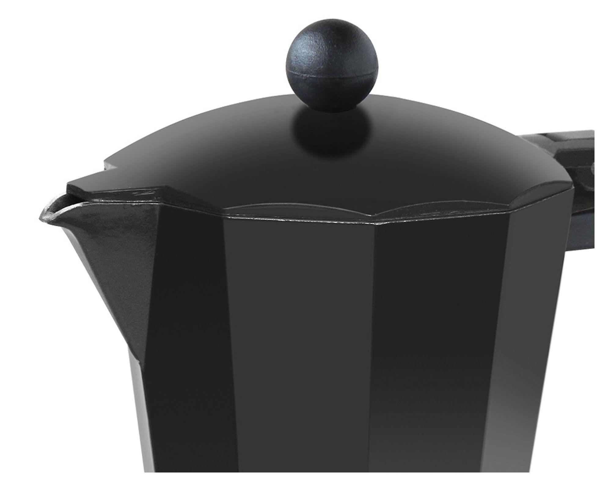 Cafetera 300 ml Italiana negro Cotidiana-1