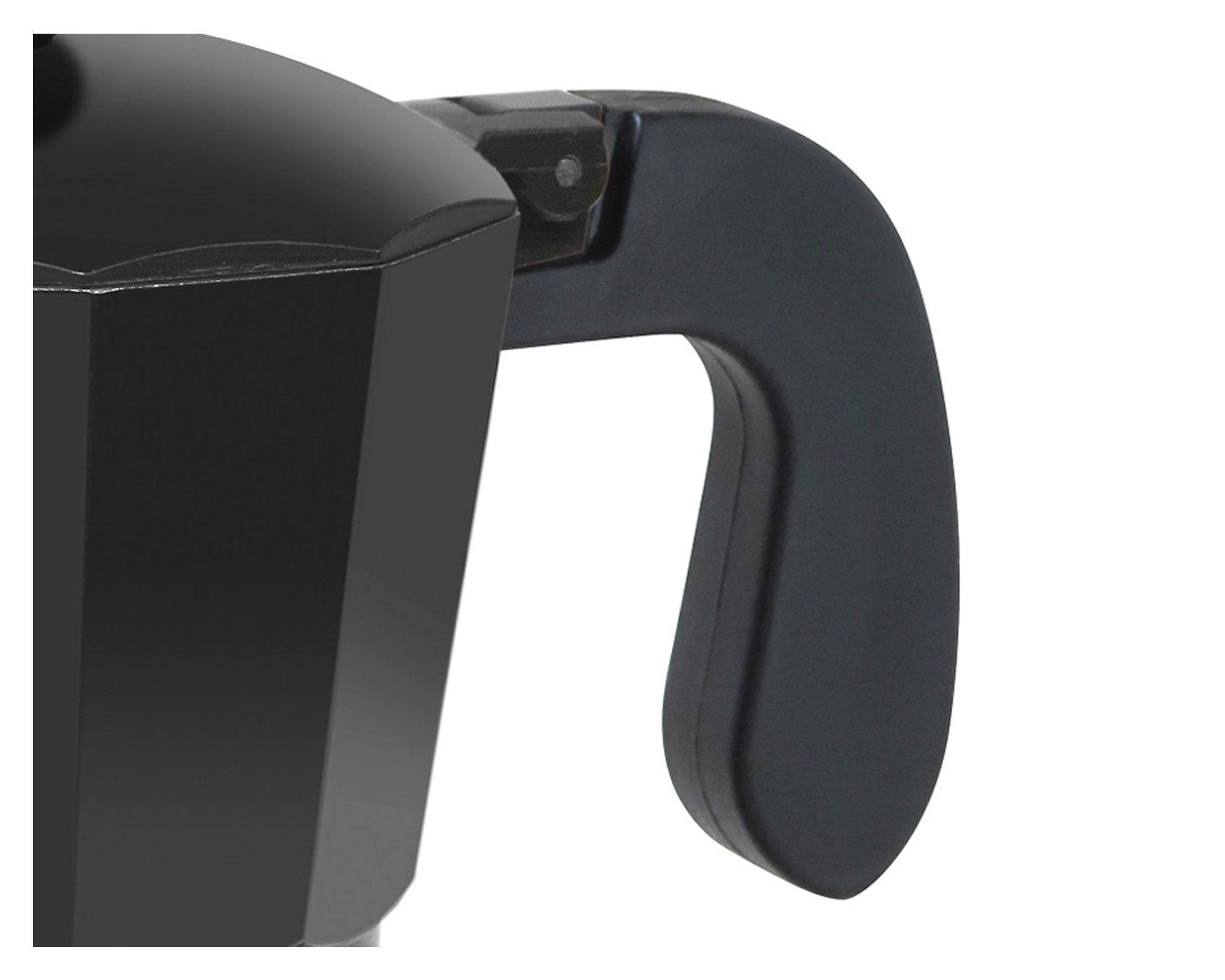 Cafetera 300 ml Italiana negro Cotidiana-3