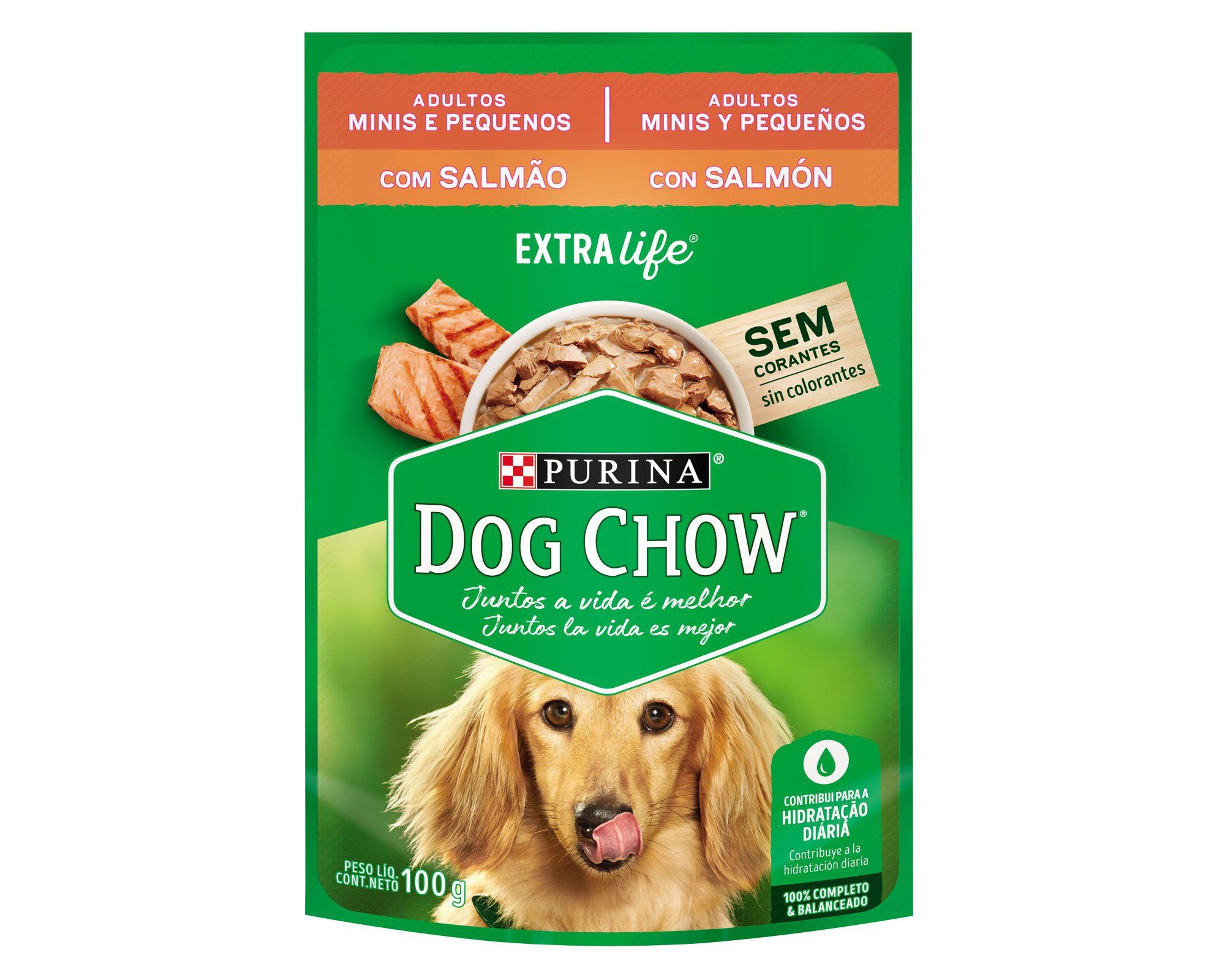 Alimento húmedo adulto 100 gr razas pequeñas salmón Dog Chow-1