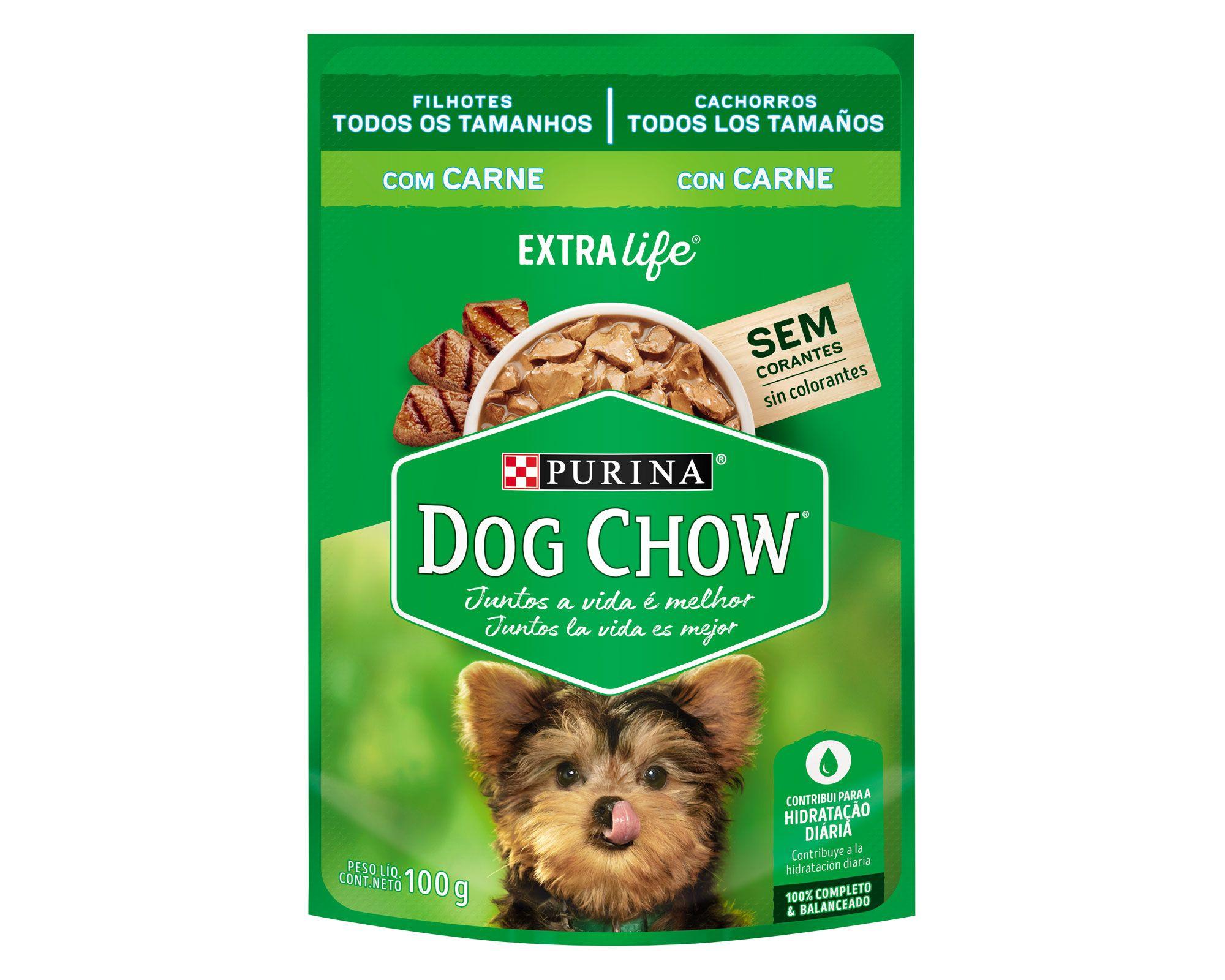 Alimento húmedo cachorro 100 gr carne Dog Chow-1