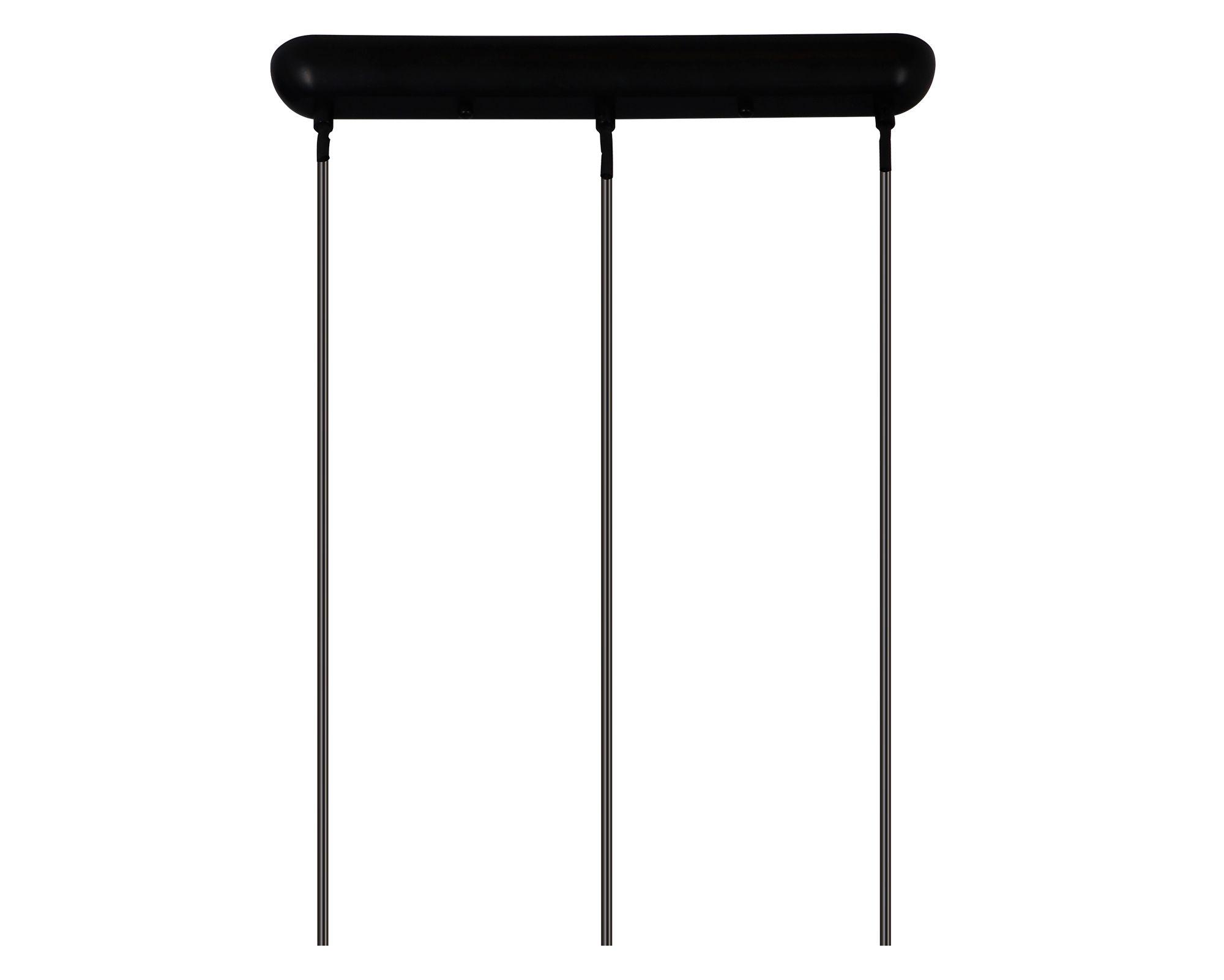 Lámpara colgar 3L E27 Egaleo negro/blanco Abitare-2