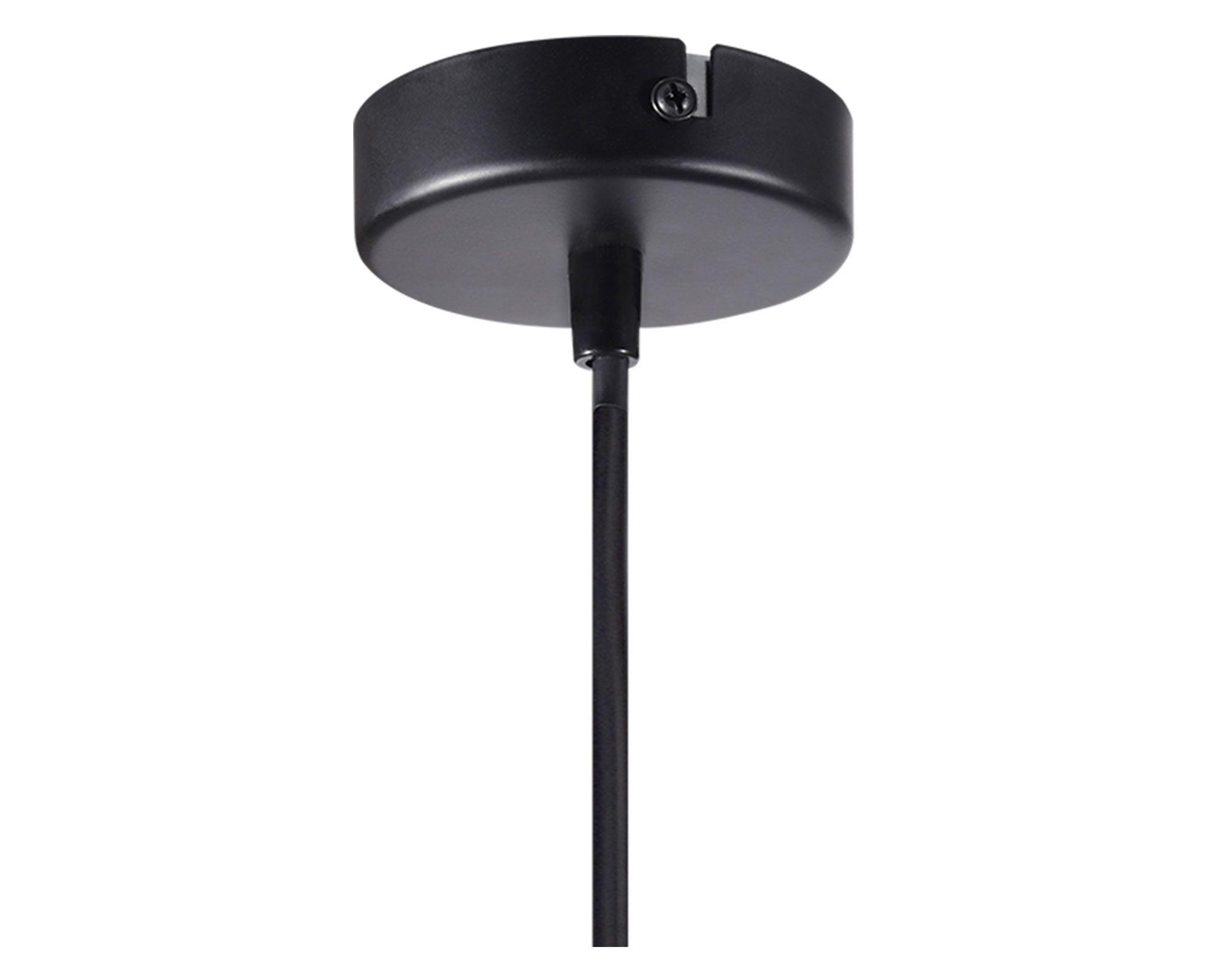 Lámpara colgar 1L E27 Karlovy negro Abitare-5