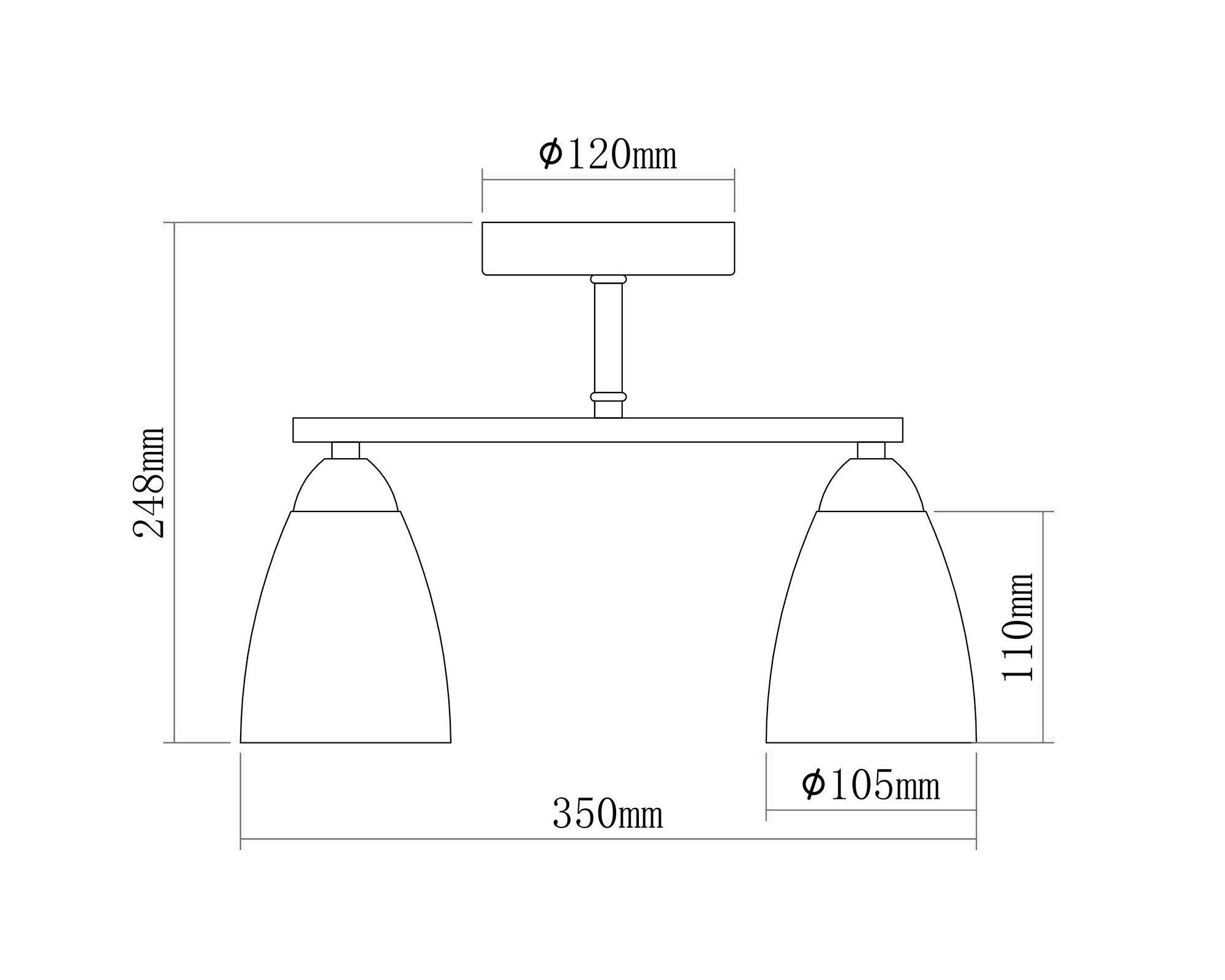 Lámpara colgar 2L E27 Paris-2