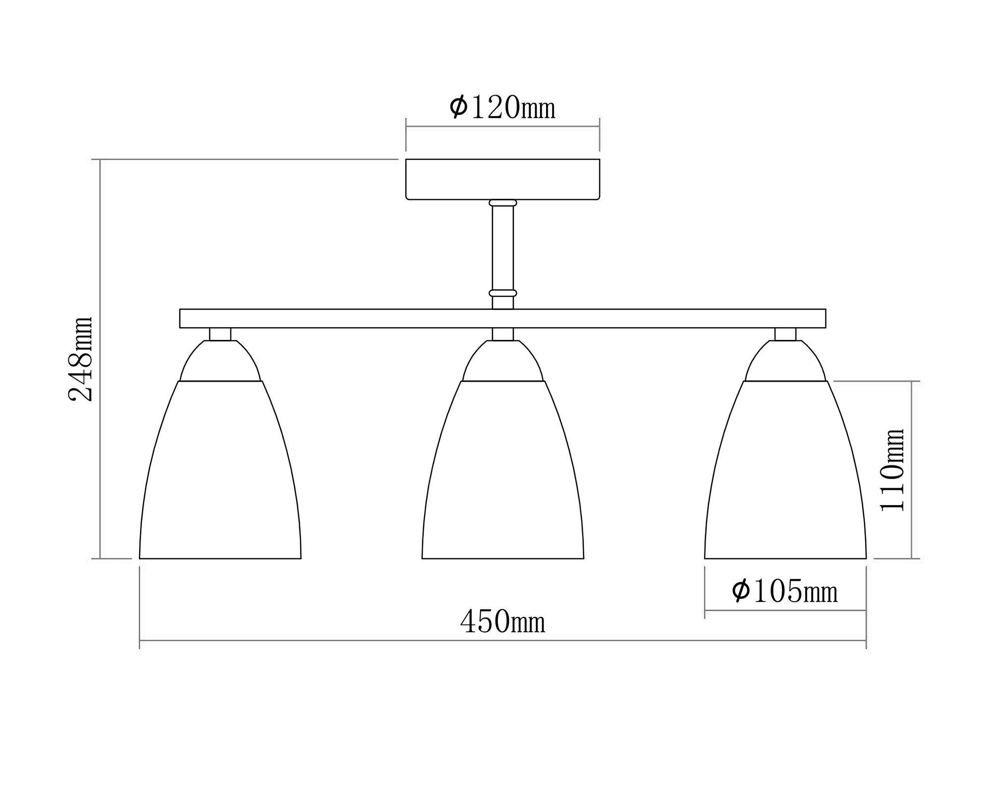 Lámpara colgar 3L E27 Paris Abitare-3