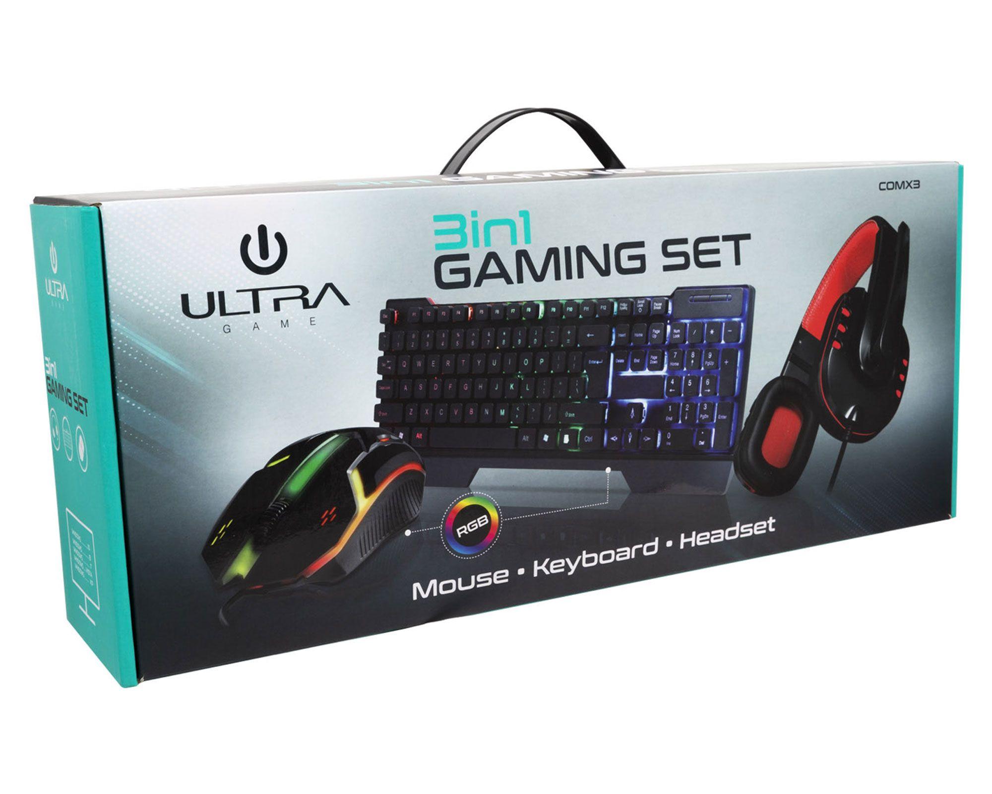 Teclado + mouse + audífono gamer 29UTXCOMX3 Ultra-4