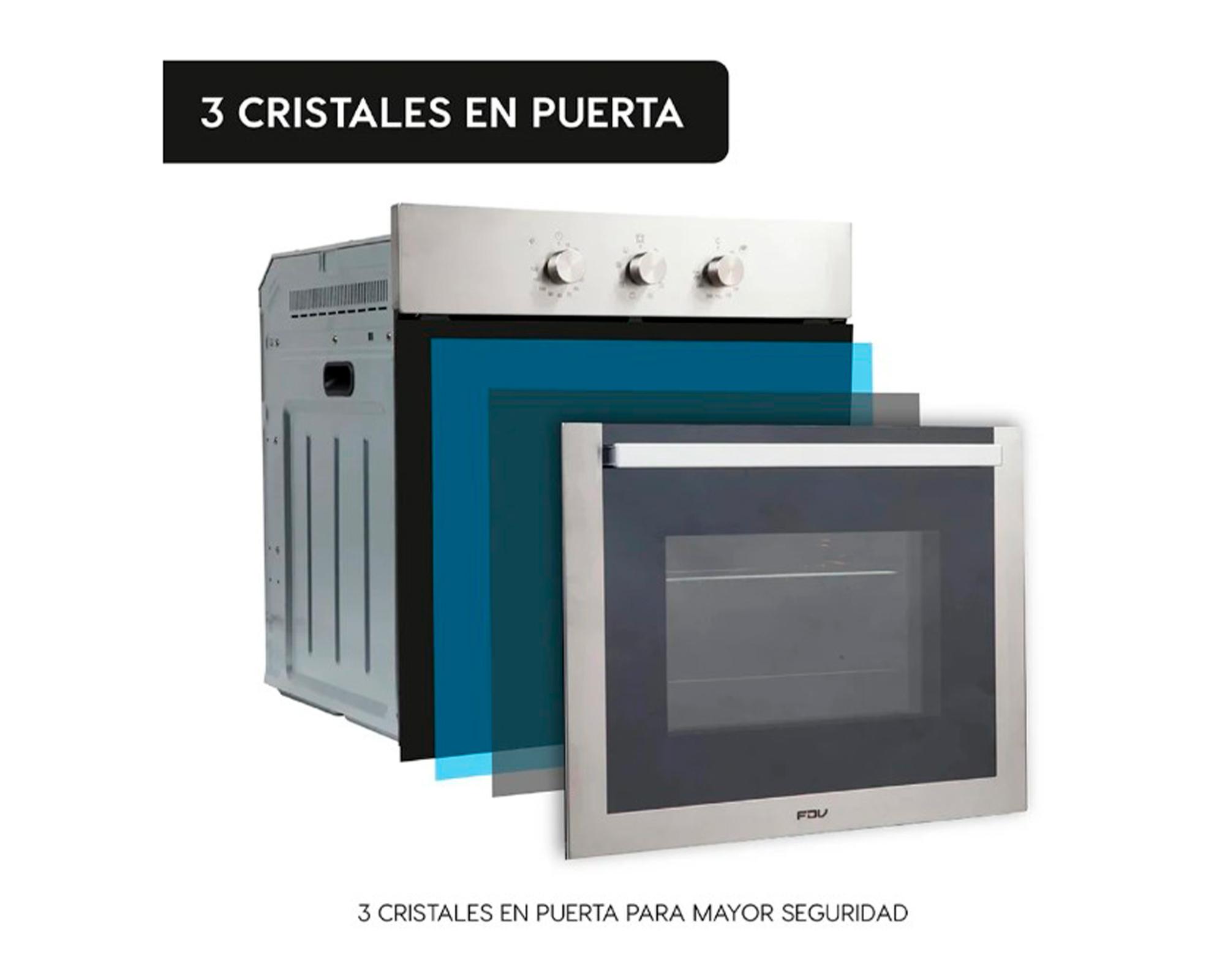 Horno empotrado con convector Elite 52 lt-3