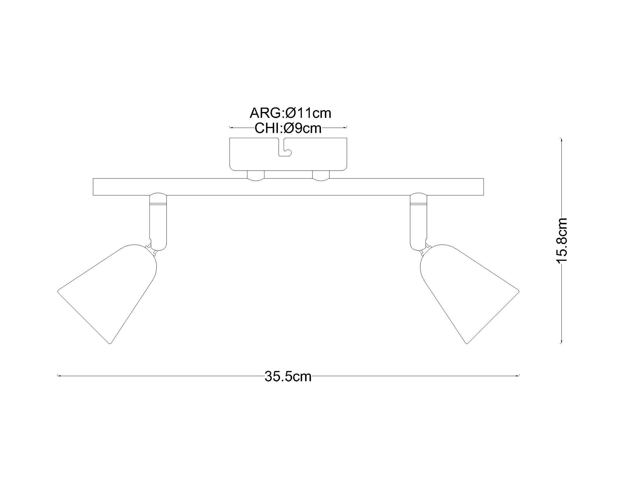Spot 2L GU10 Adela Abitare-5