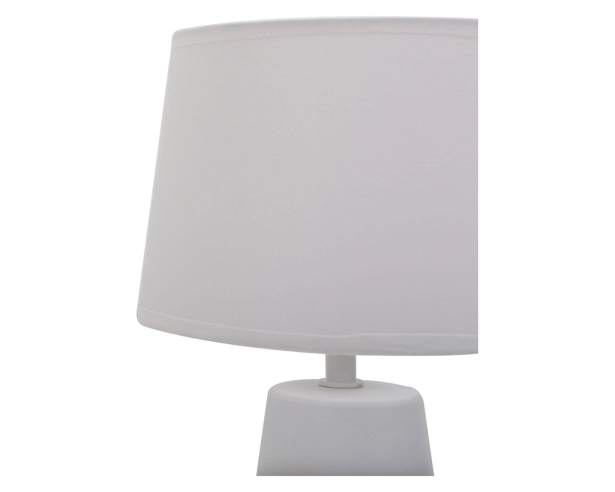 Lámpara sobremesa 1L E27 Block ecru/blanco Abitare-2