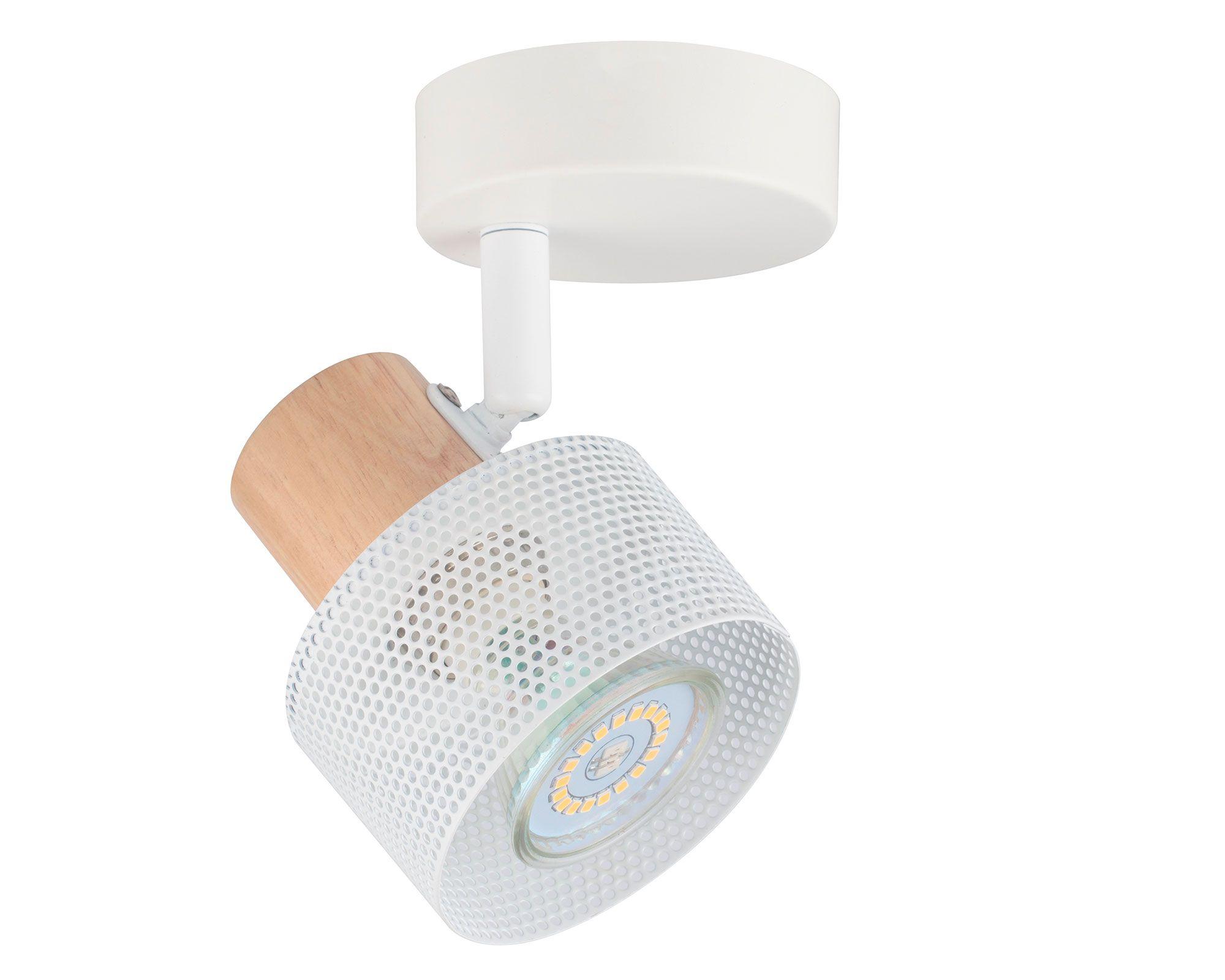 Spot LED 1L Rejilla blanco Abitare-0