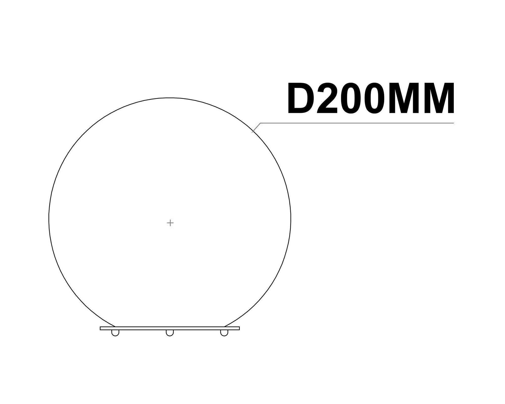 Lámpara sobremesa 1L E27 Esfera Abitare-3